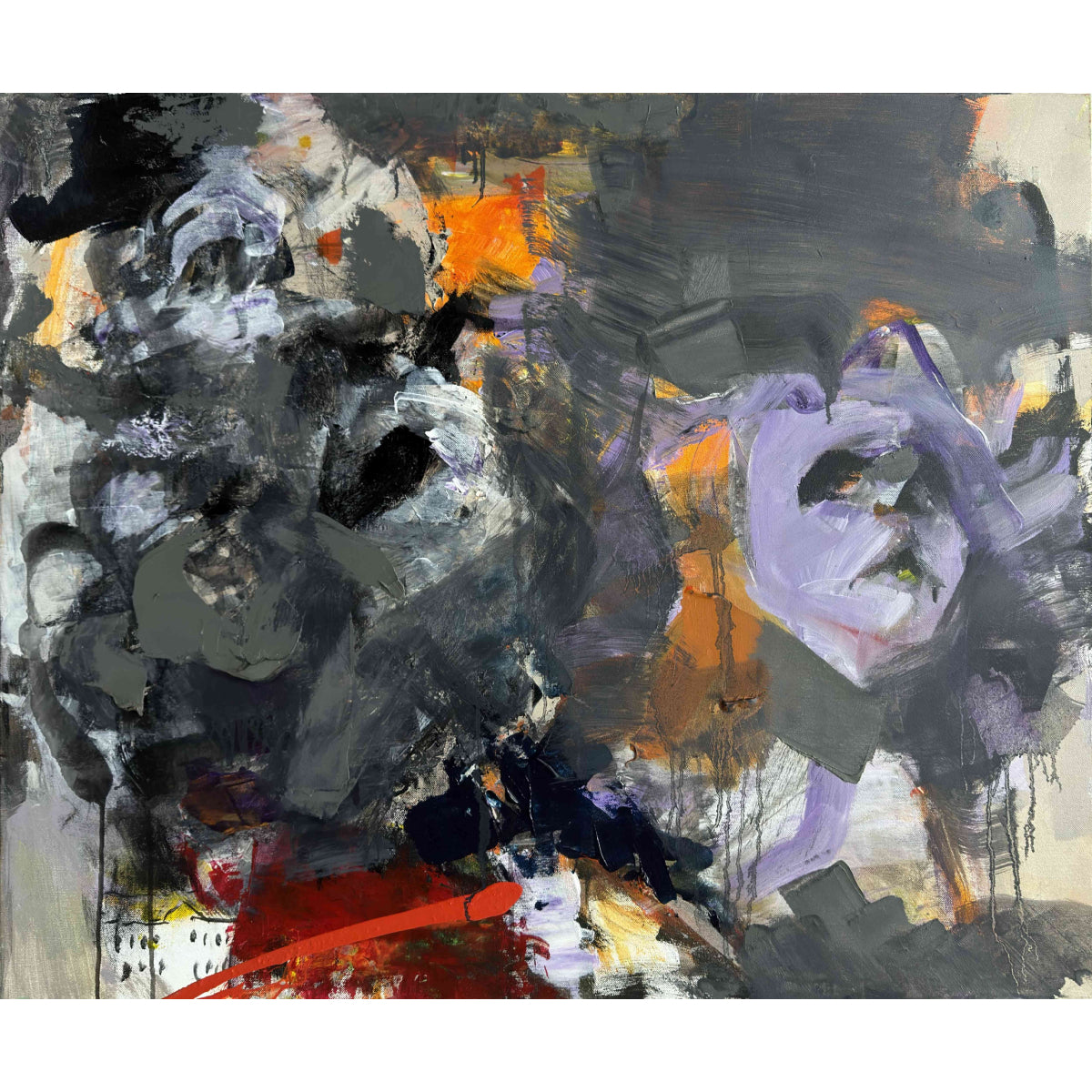 Vytautas Dubauskas | Be pavadinimo, 2023 | Akrilas, drobė, 75x90