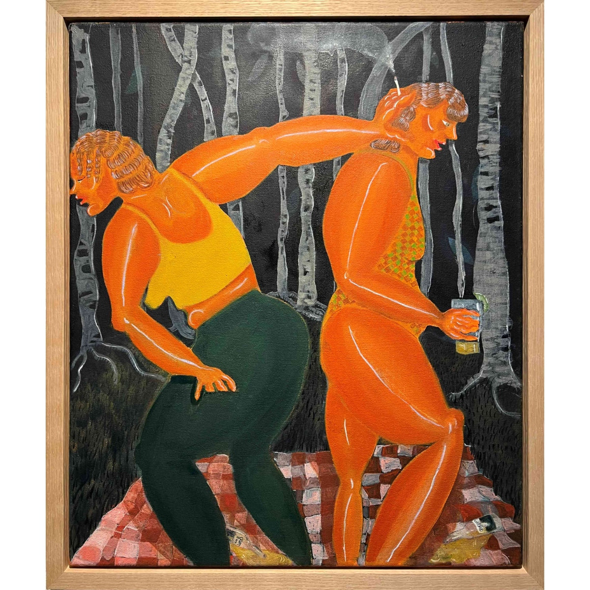 Oriele Steiner (b. 1993, UK) | Worry is Undernourished Enthusiasm, 2021 | Oil on canvas, 60x48 (65x55)