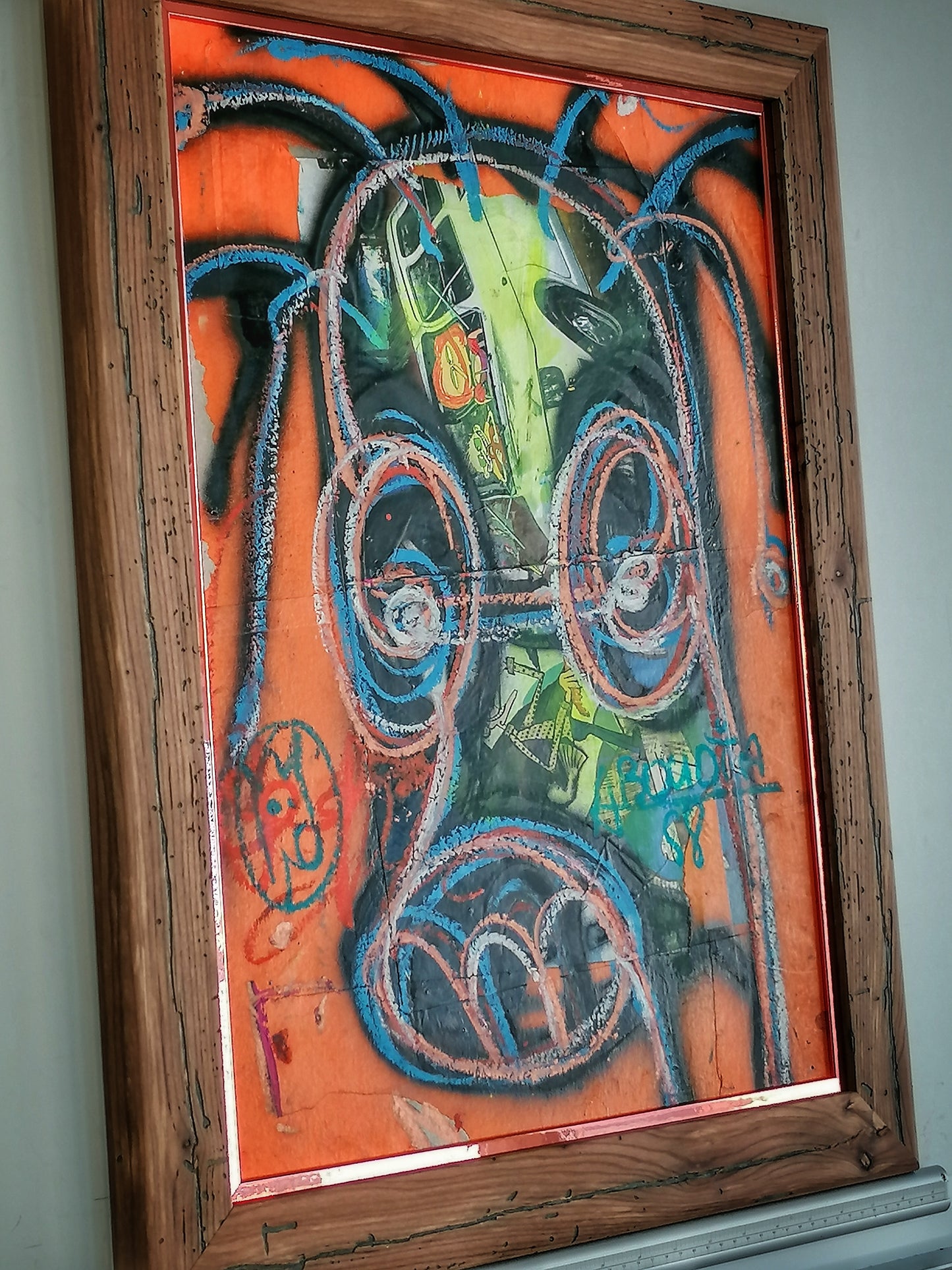 Aboudia | Be pav., 2023 | Akrilas, mišri technika, kartonas, 58x42 (69x52)