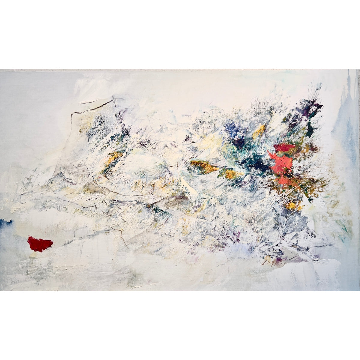 Vytenis Lingys | Sujaukti atspindžiai, 2025 | Drobė, aliejus, 90x160