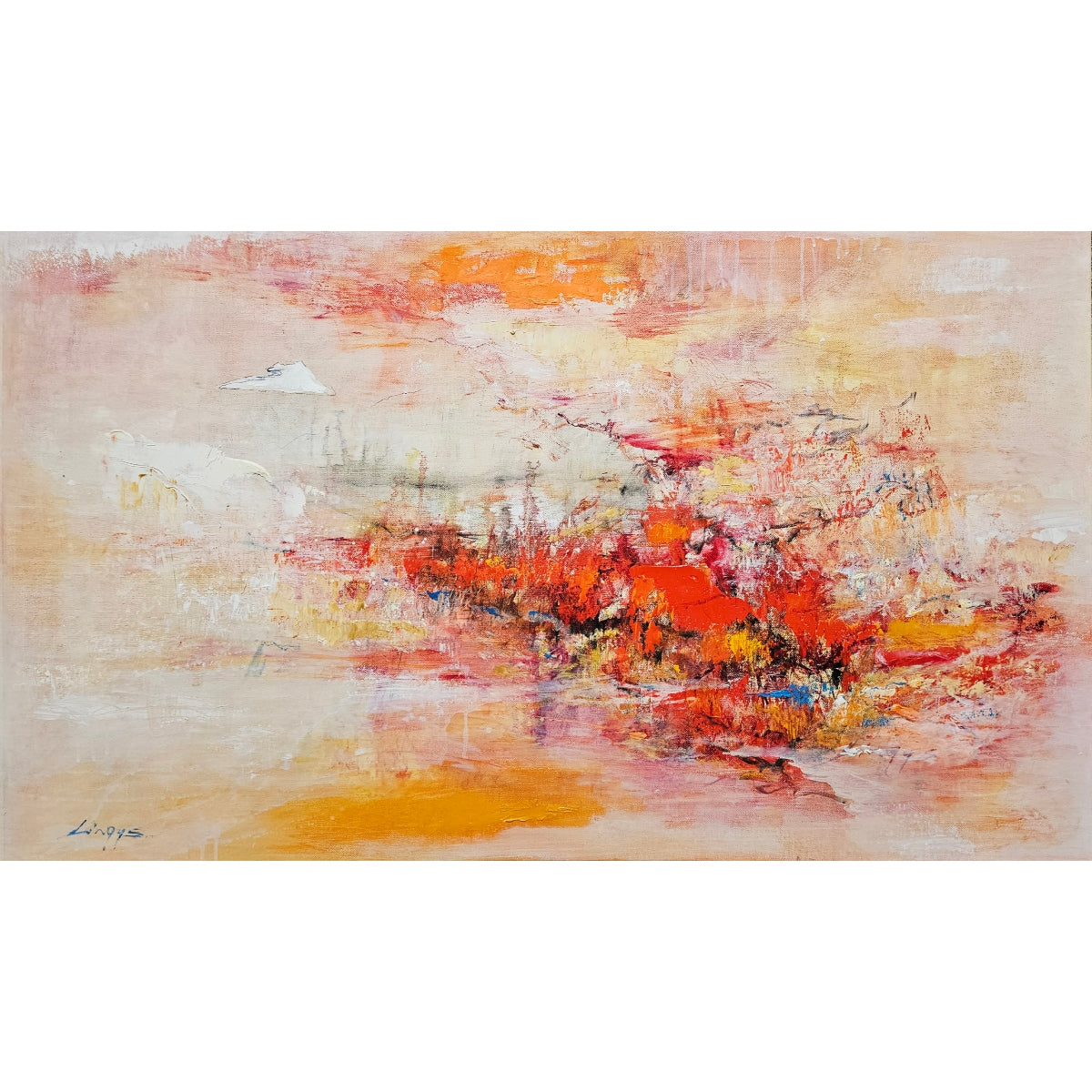 Vytenis Lingys | Baltas kalnas II, 2025 | Drobė, aliejus, 60x102