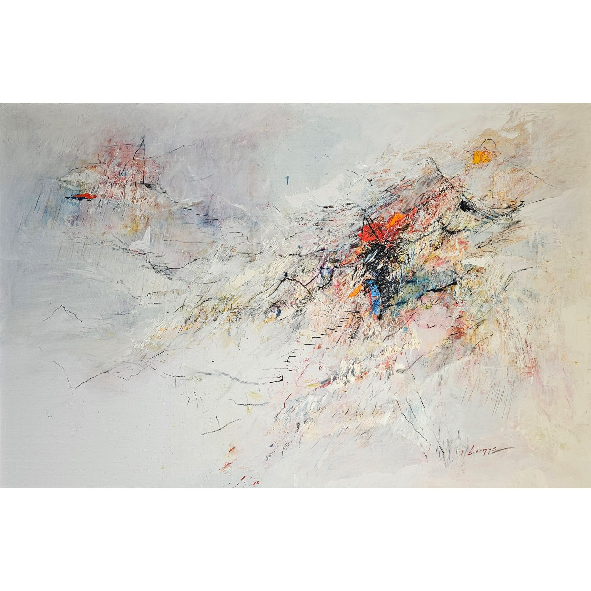 Vytenis Lingys | Piligrimai, 2024 | Drobė, aliejus, 120x180