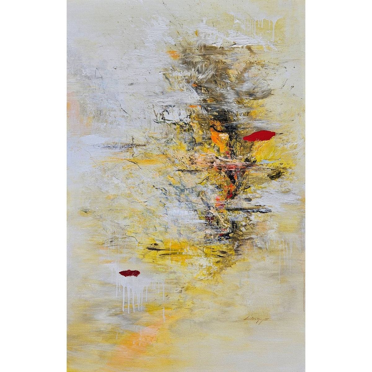 Vytenis Lingys | Sun in the Sea, 2025 | Oil on canvas, 140x90
