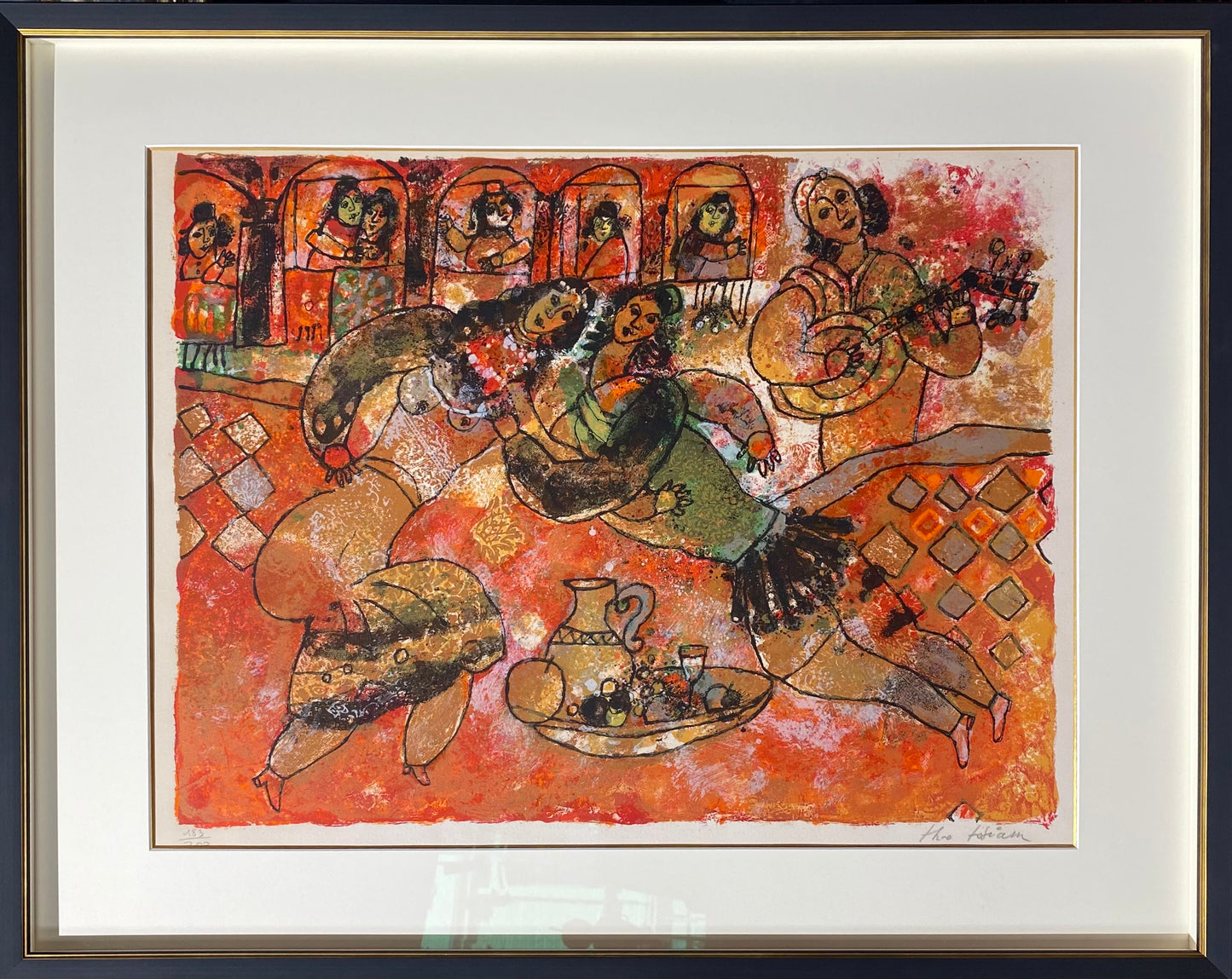 Theo Tobiasse | Iš rinkinio The Song of Songs of King Solomon, 1975 | Litografija, 191/200, 50x65 (71x91)