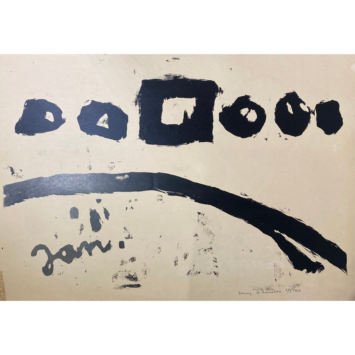 Henry Šalkauskas | January, 1964 | Serigraph on paper, 45x72 (75x96)