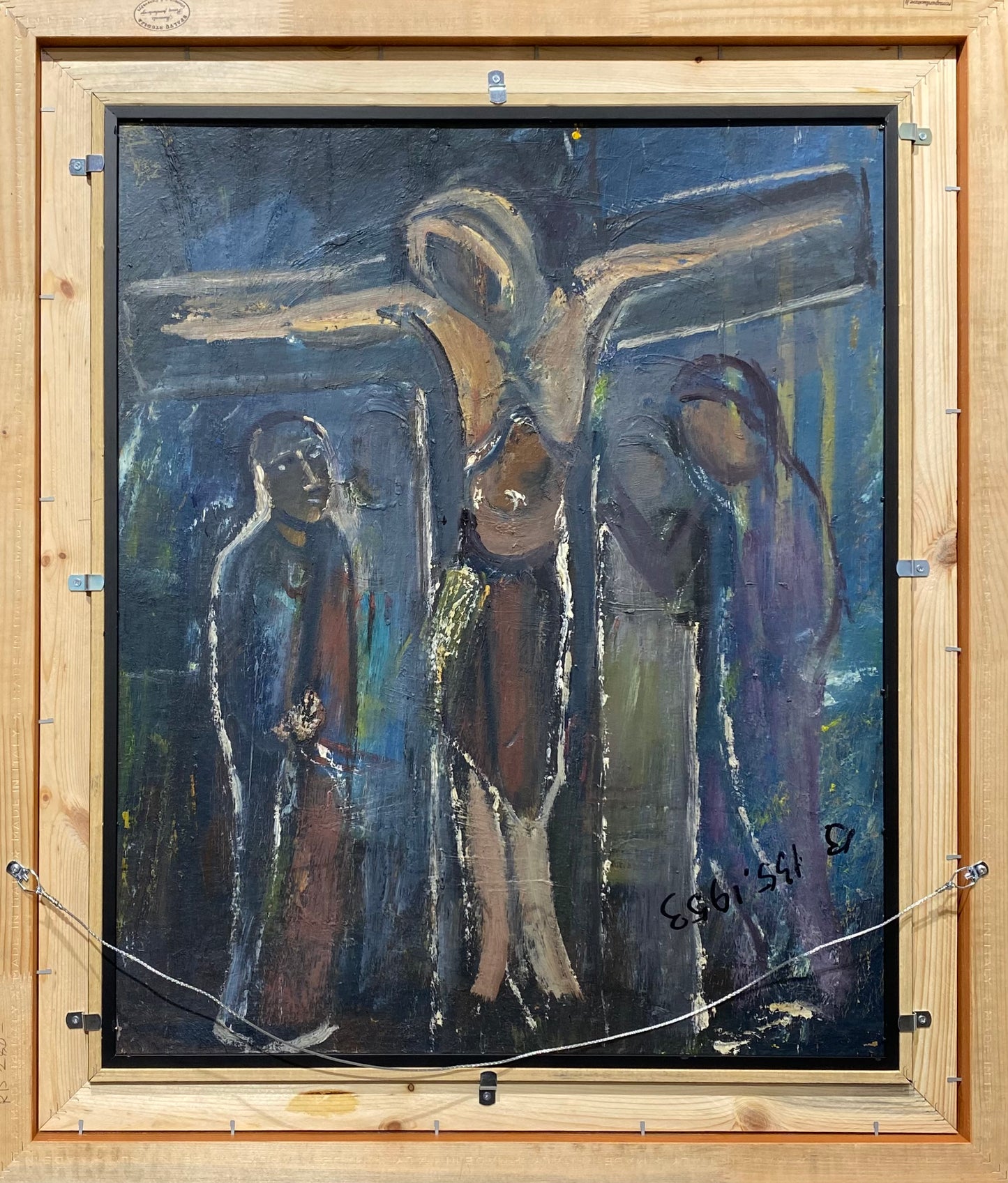 Pranas Domšaitis | The Flight to Egypt / Pabėgimas į Egiptą, 1953 | Aliejus kartonas, 73x62 (91x78)