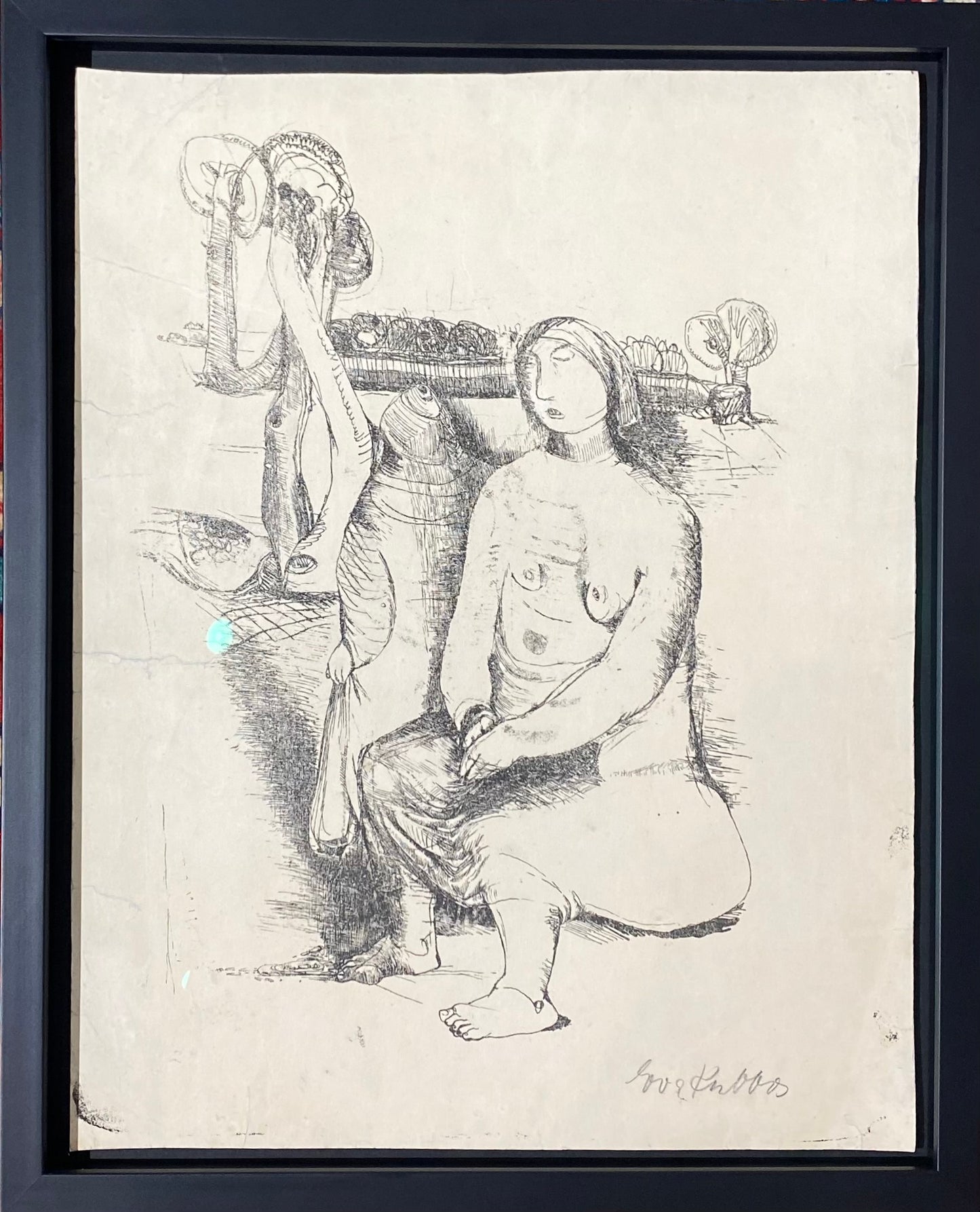 Eva Kubbos | Be pavadinimo | Litografija, 41x30 (53x43)