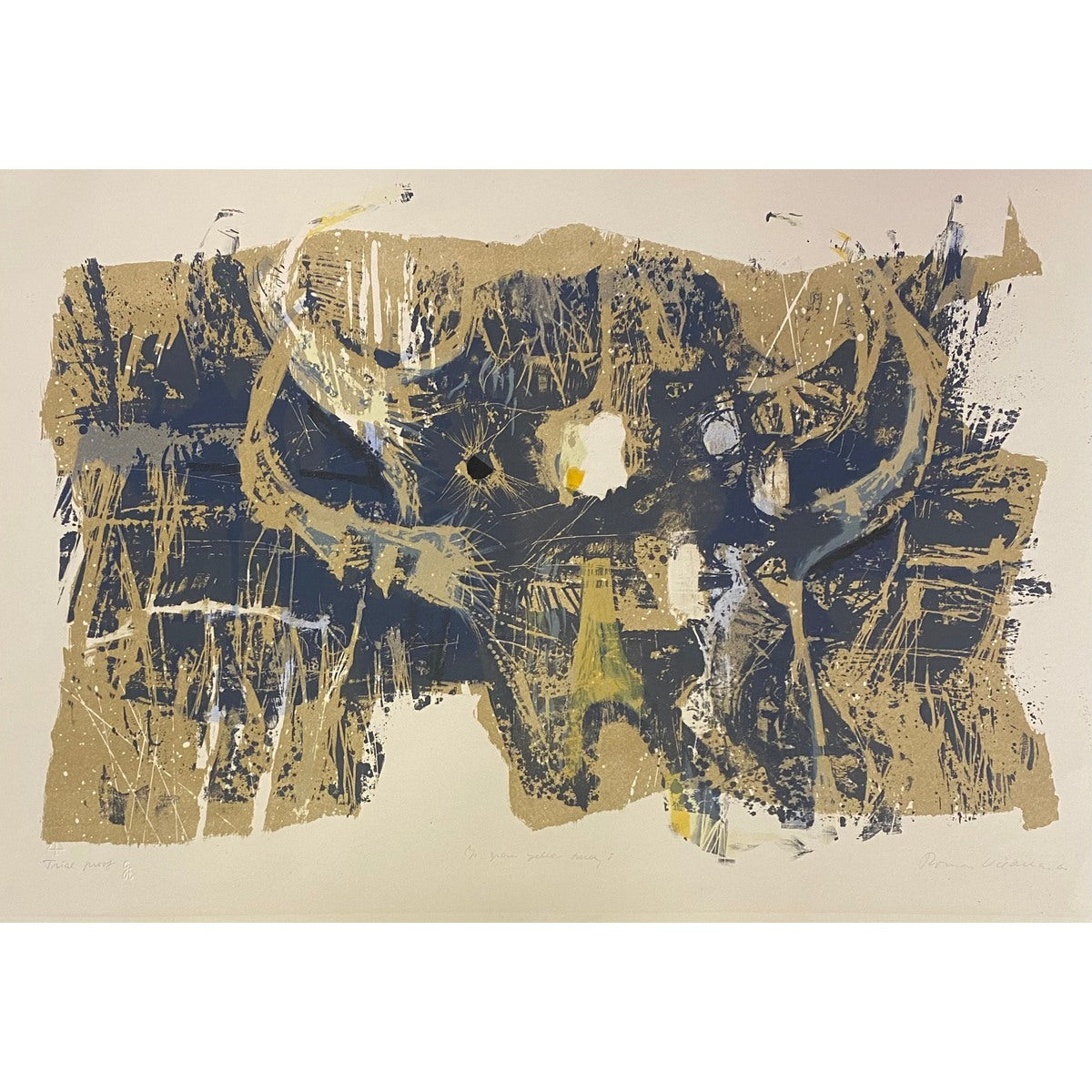 Romas Viesulas | Is grass yellow today?, from series Toro Desconcido, 1960 | Lithograph, 76x56,5, A.P.