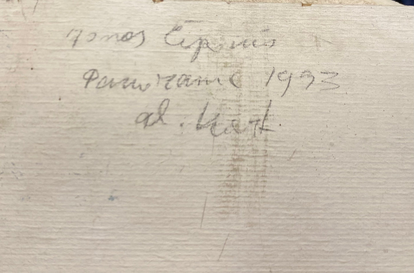 Jonas Čeponis | Panorama, 1993 | Oil on cardboard, 36x45.5 (44.5x54)