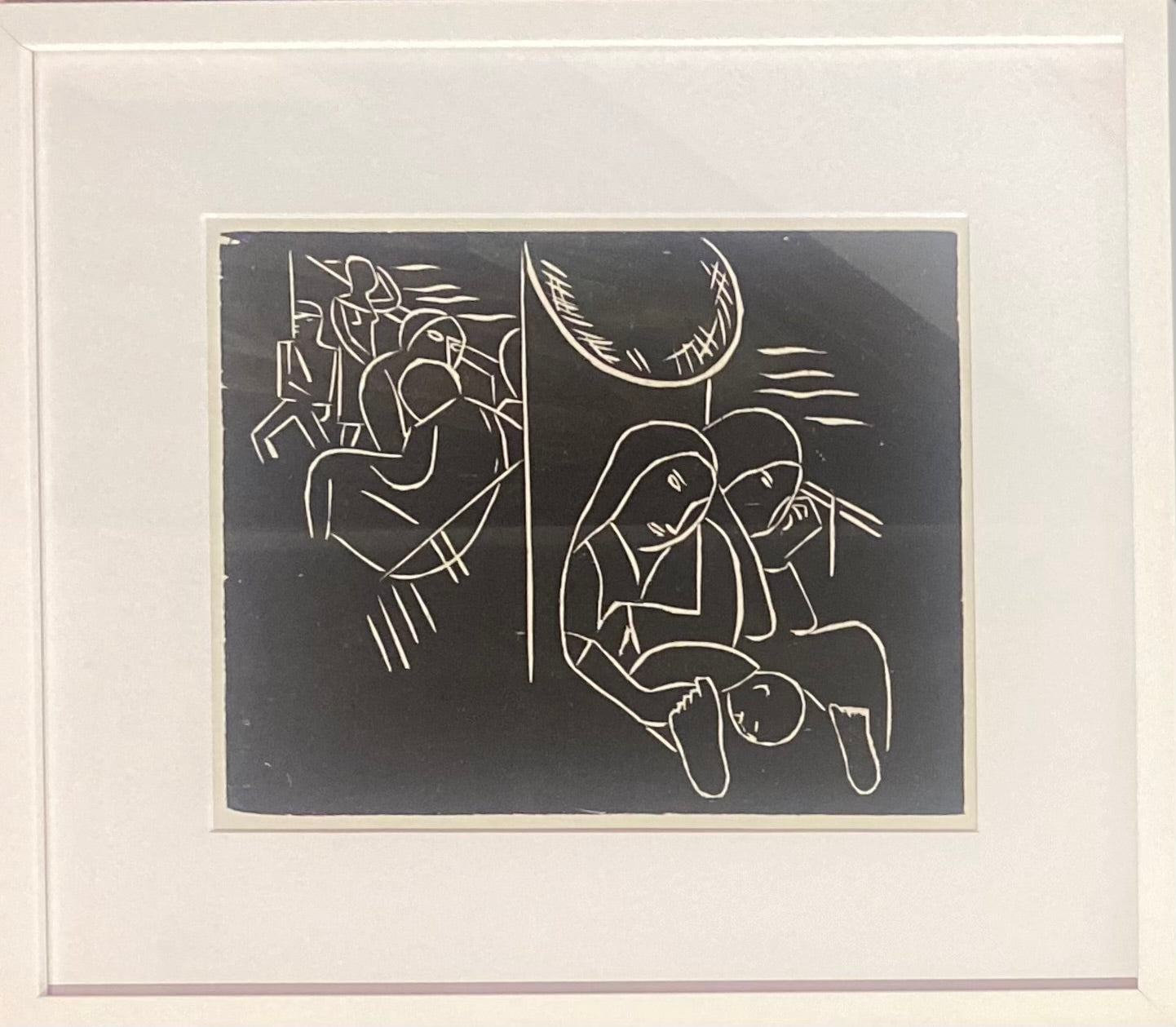 Lasar Segall | Grupo de emigrantes / Emigrants, 1926 | Xylograph, 20x25,5 (35x40)