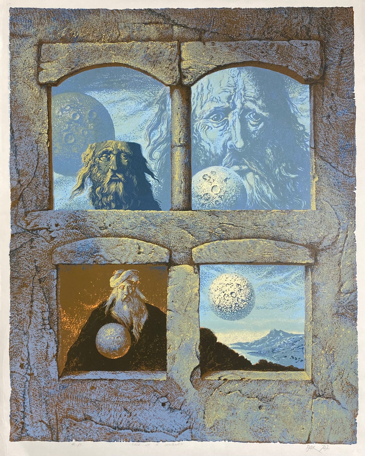 Samuel Bak | Tale of a Journey | Litograph, 64x50