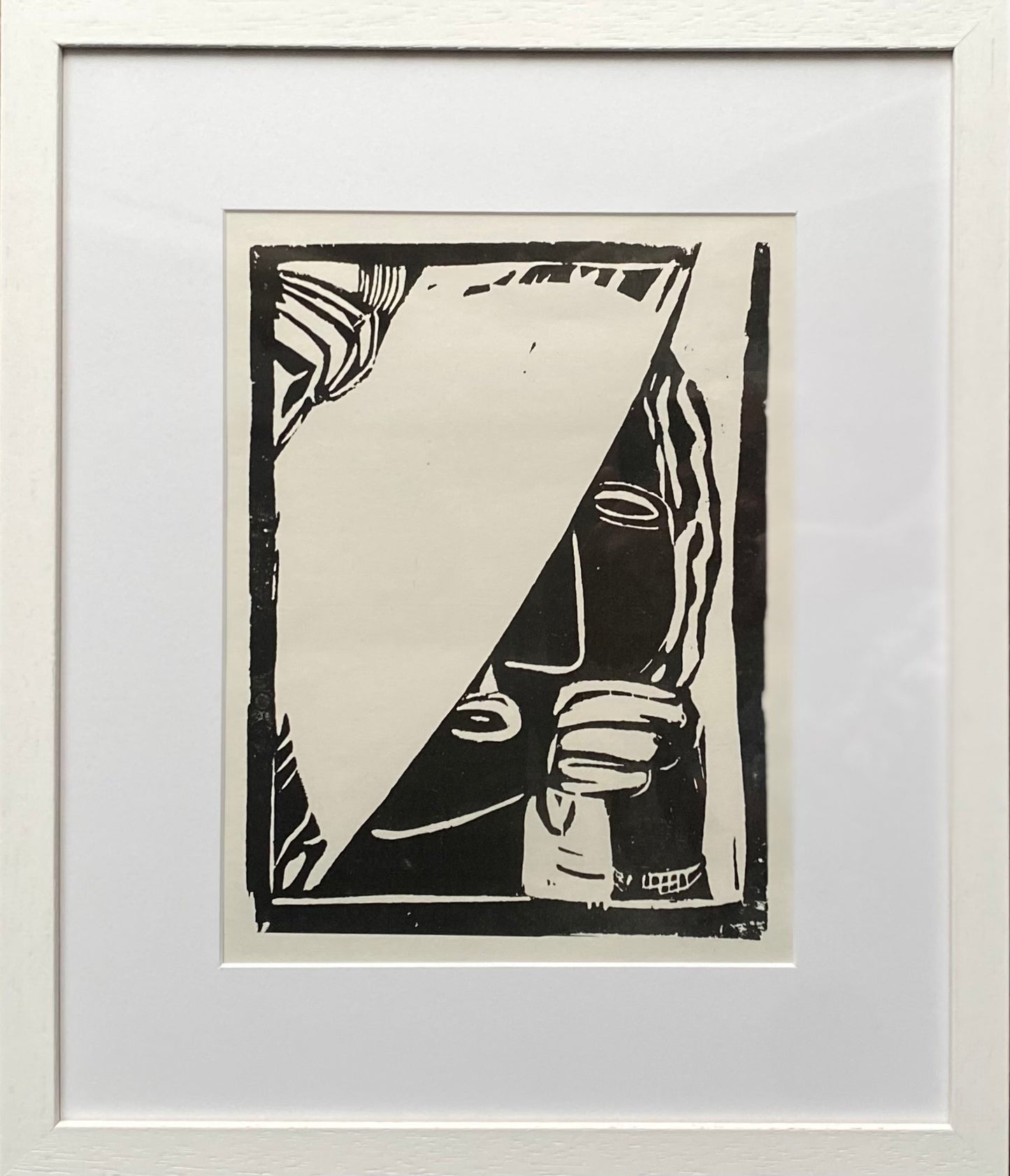 Lasar Segall | Moteris už reporterio galvos / Cabeça feminina atras de reprositeiro, 1929 | Ksilografija, 24x18 (41,5x35)