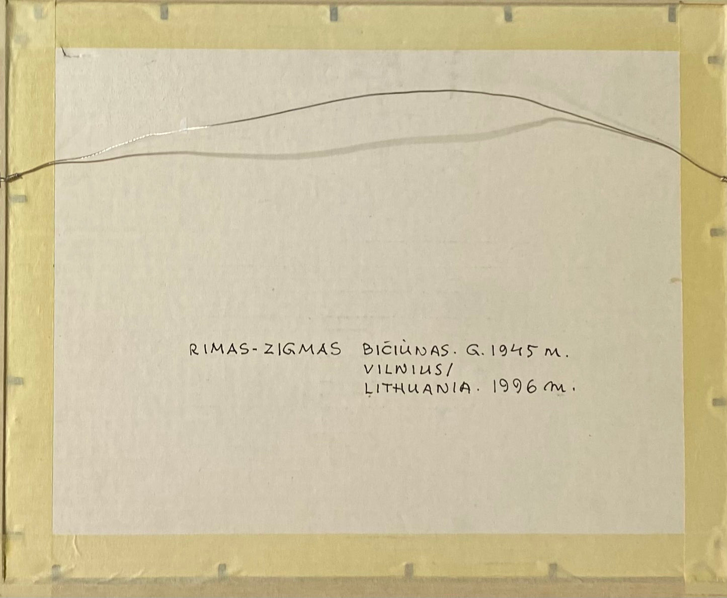 Rimas Bičiūnas | Untitled, 1996 | Pencil on paper, 21x30 (35.5x44)