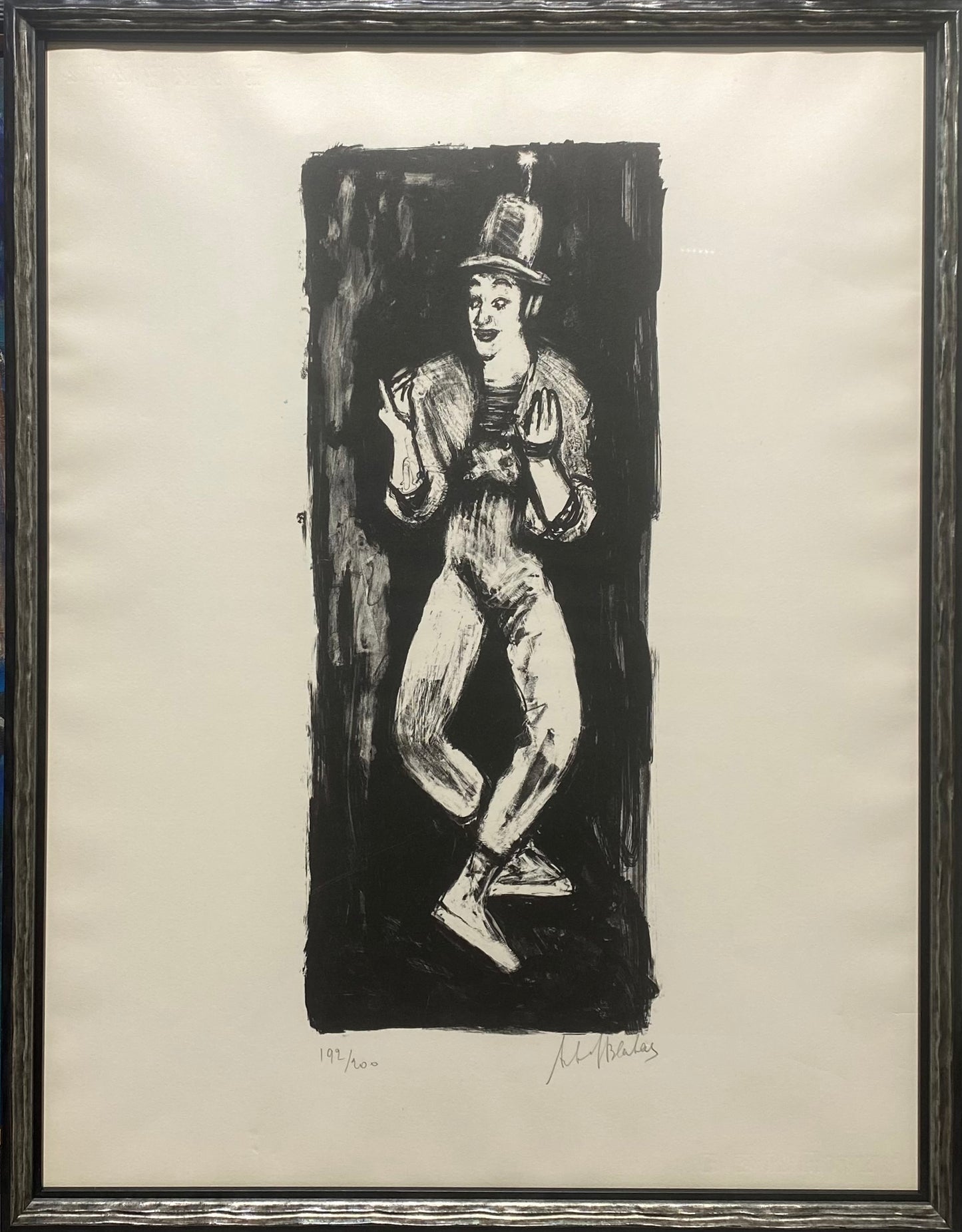 Arbit Blatas | Marcel Marceau | Litografija, 51x20 (68x53)