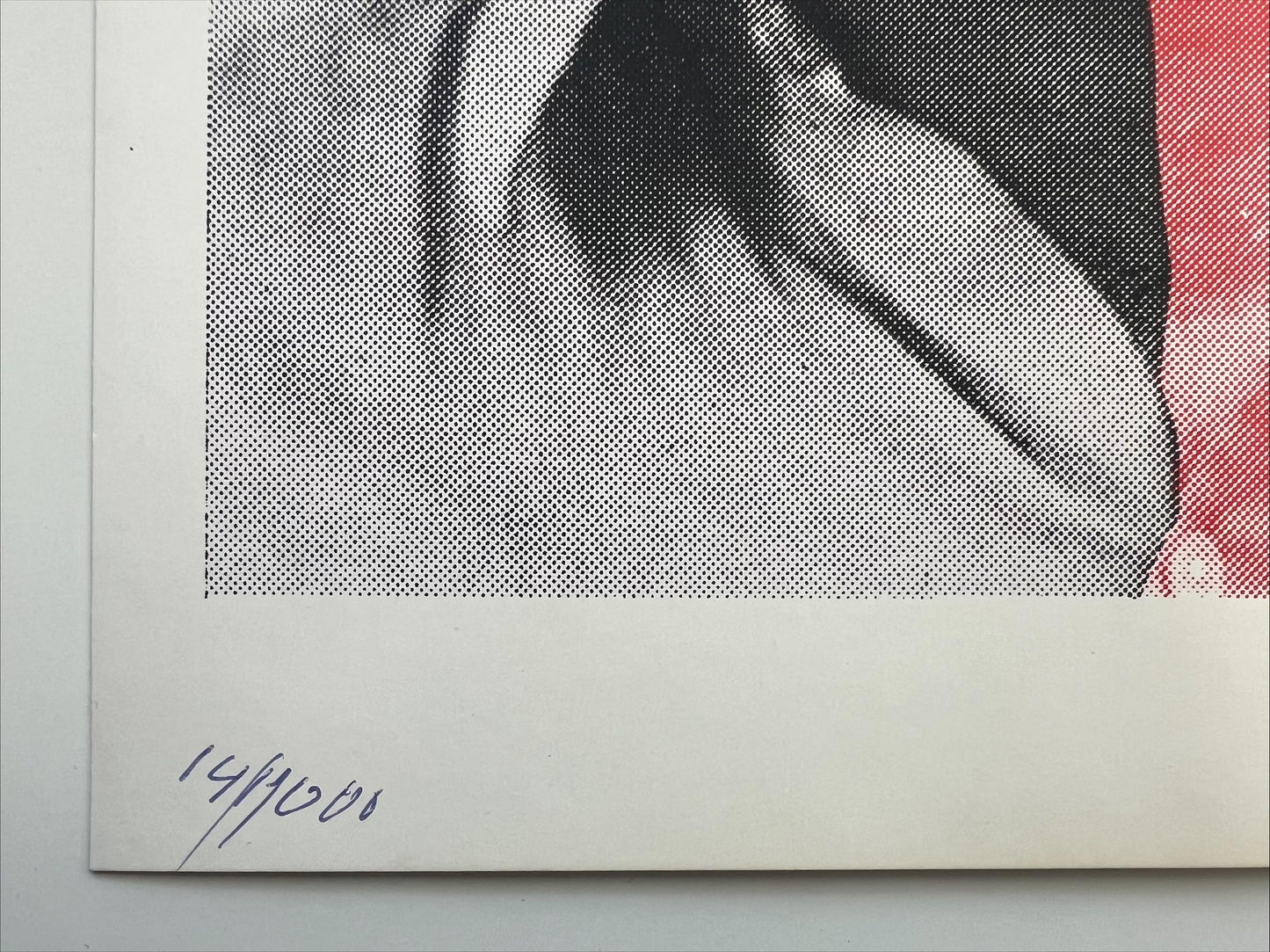 Milan Knížák | Be pavadinimo (koliažas), 1986 | Spalvota šilkografija ant fotopopieriaus su keturiais žiogeliais, 26×18,5