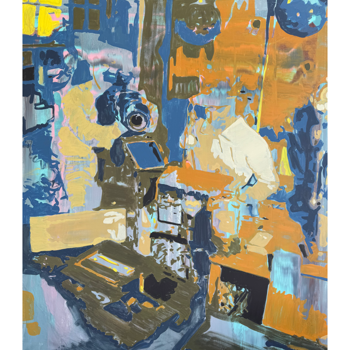 Linas Kaziulionis | Netikra dokumentika, 2025 | Drobė, akrilas, 140x120