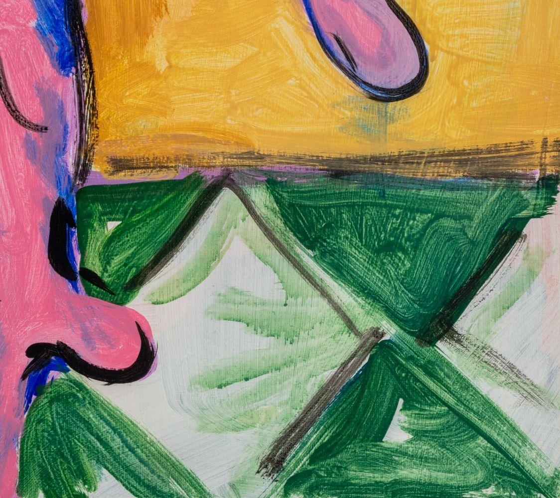 Olivia Sterling | God Protects Fools & Drunks, 2021 | Drobė, akrilas, 92x61