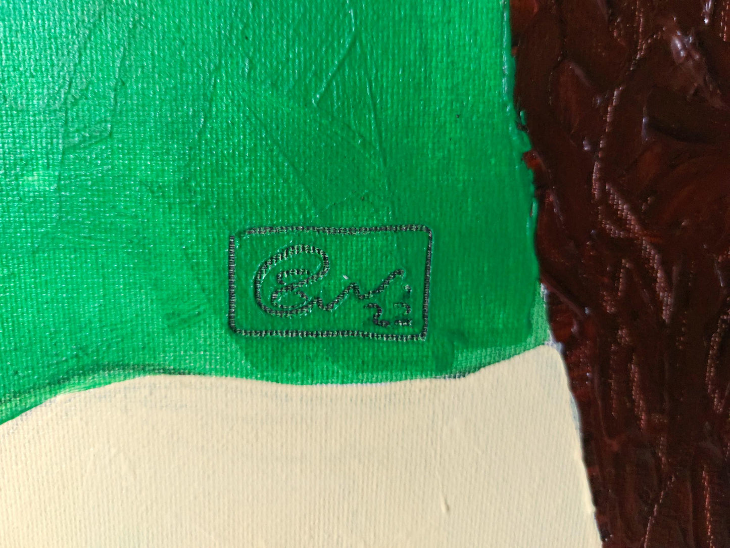 Oscar Quarshie Nelson (Gana) | Queen, 2022 | Aliejus, akrilas, siūlai, drobė, 149x126 (154x131)