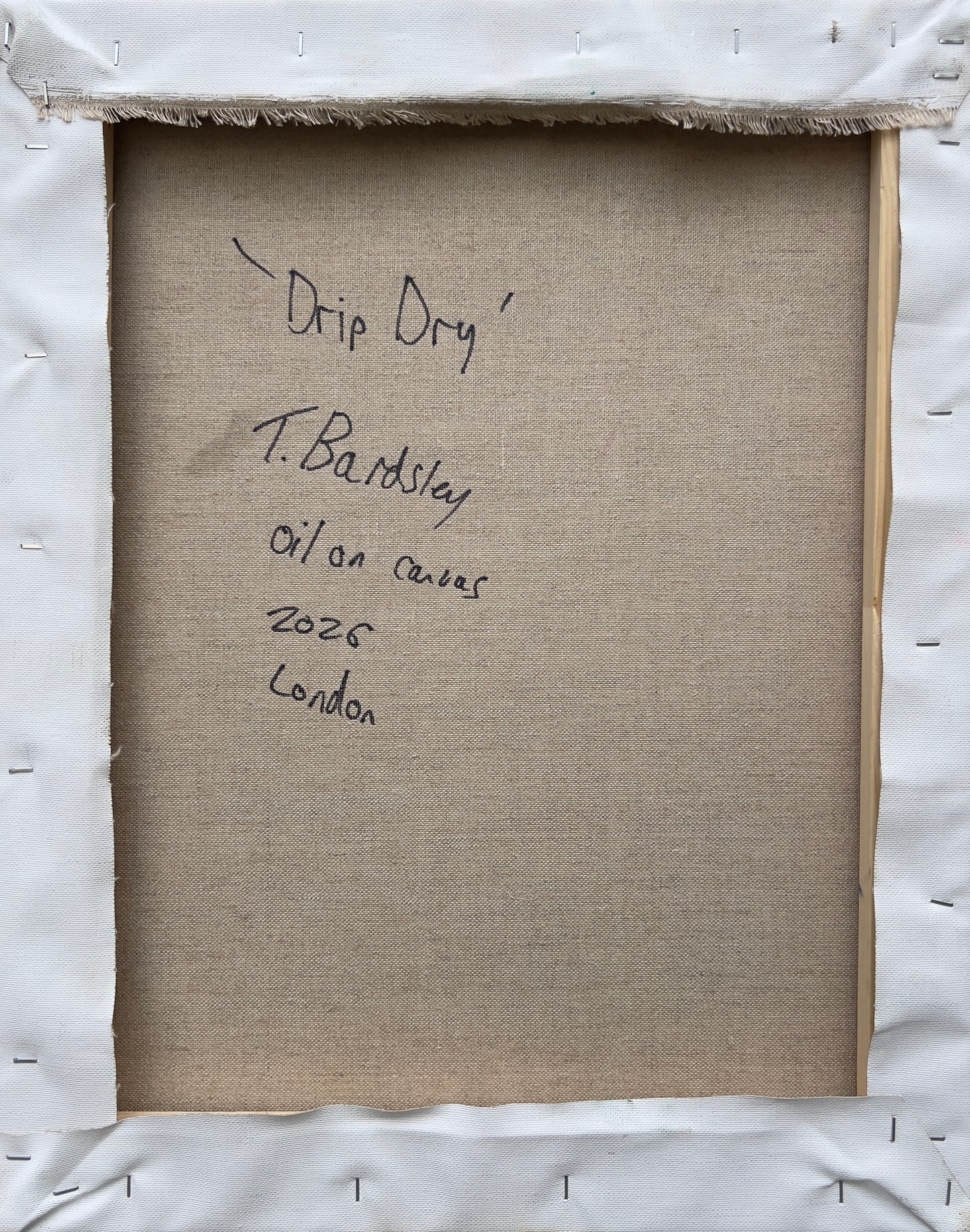 Theo Bardsley | Drip Dry, 2026 | Oil on canvas, 51 x 41 cm