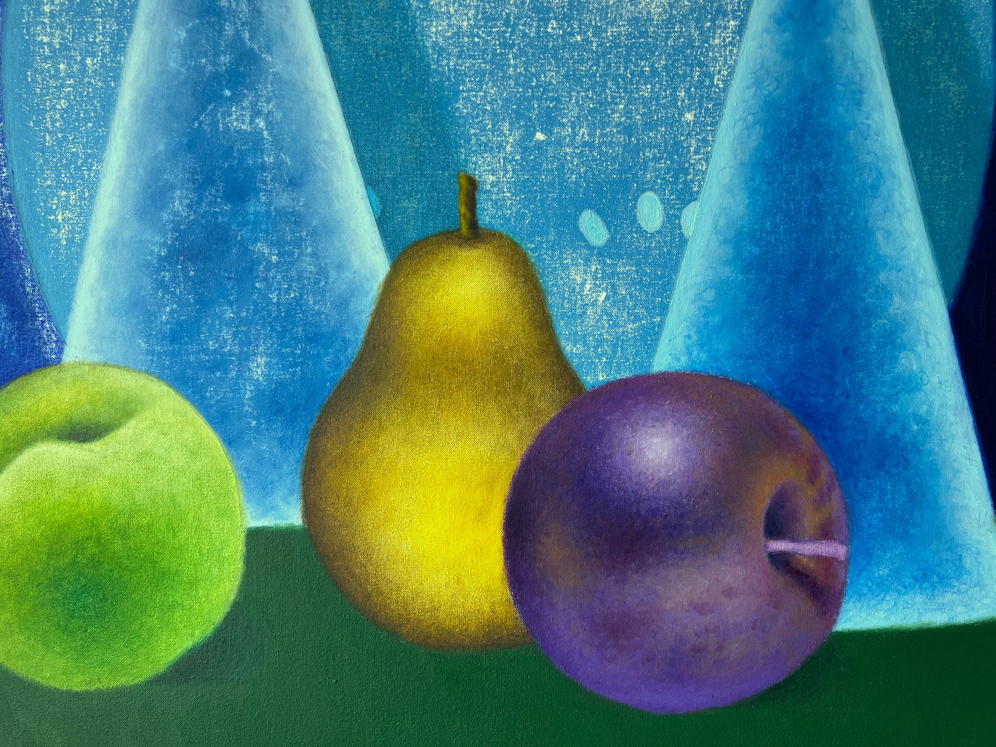 Amanda Baldwin (USA) | Triangle Tetrad, 2021 | Acrylic on canvas, 84x107 (92x114.5)