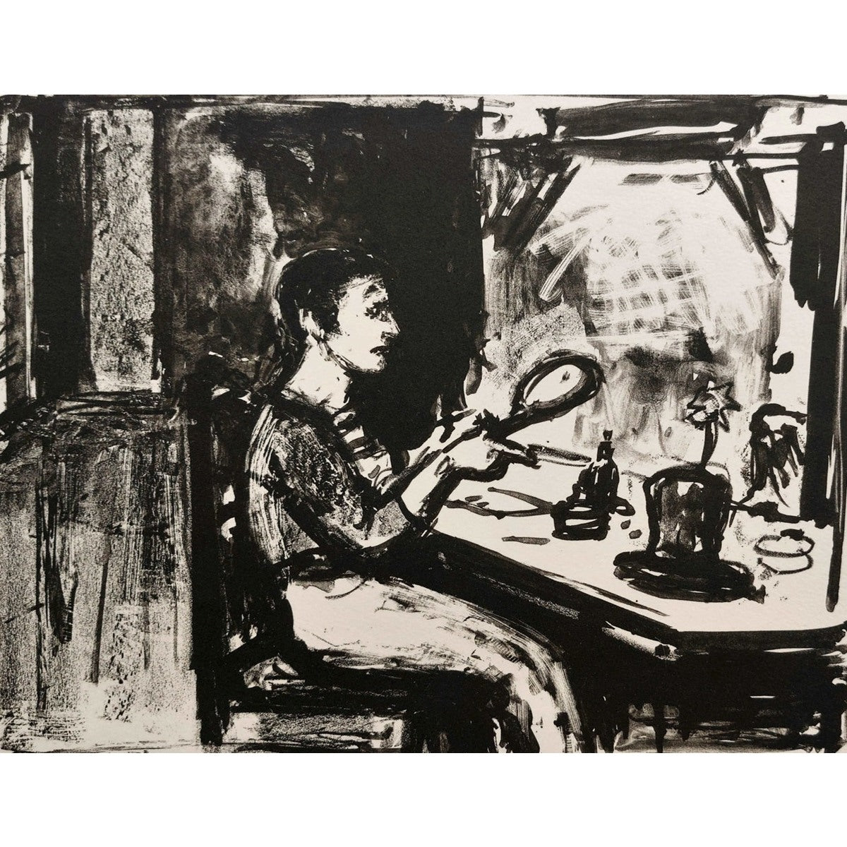 Arbit Blatas | Mimas Marselis Marso, 1960 | Litografija, 22x27 (35x52)