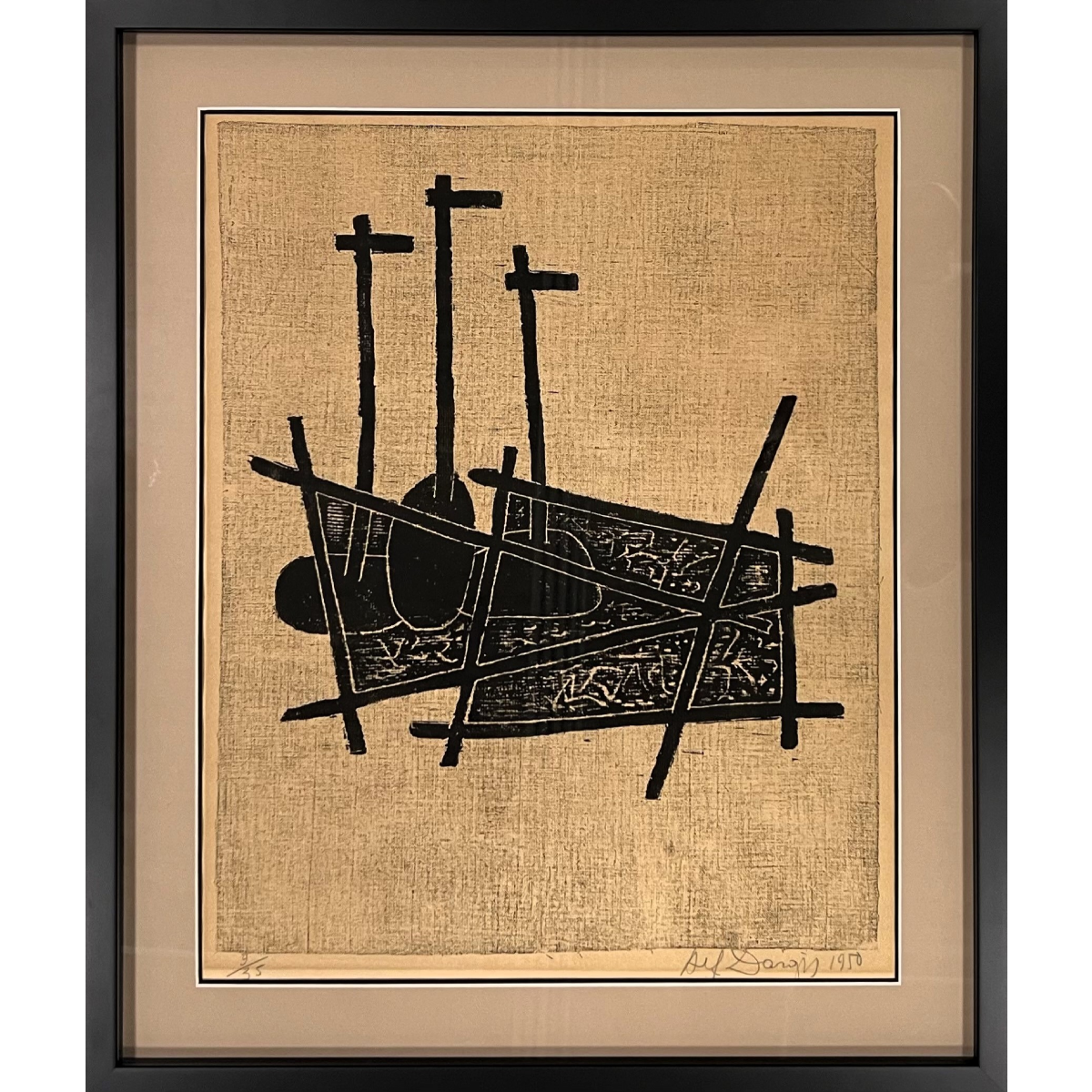 Alfonsas Dargis | Untitled, 1950 | Woodcut, 9/35, 51x40 (62x48)