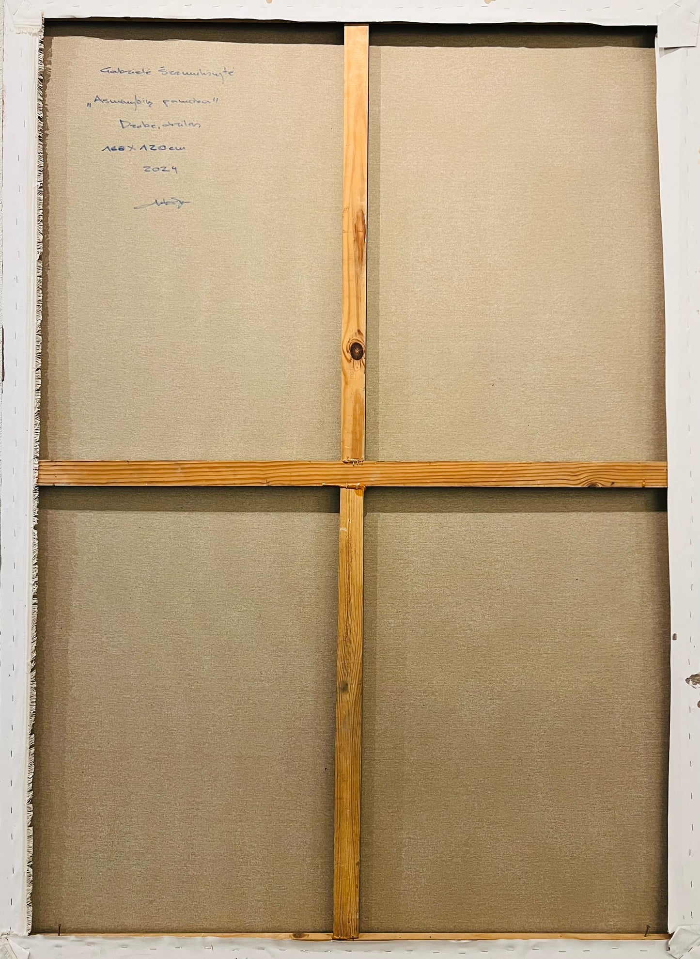 Gabrielė Šermukšnytė | Asmenybių pamoka, 2025 | Drobė, akrilas, 166x120