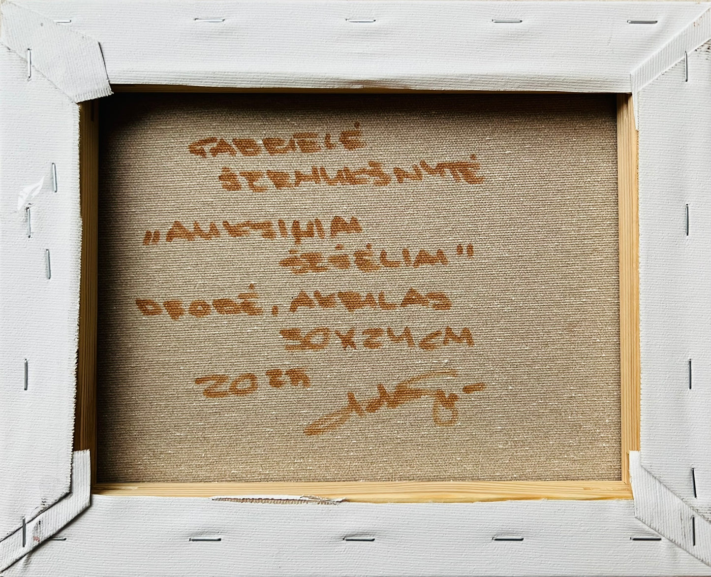 Gabrielė Šermukšnytė | Auksiniai šešėliai, 2025 | Drobė, akrilas, 24x30