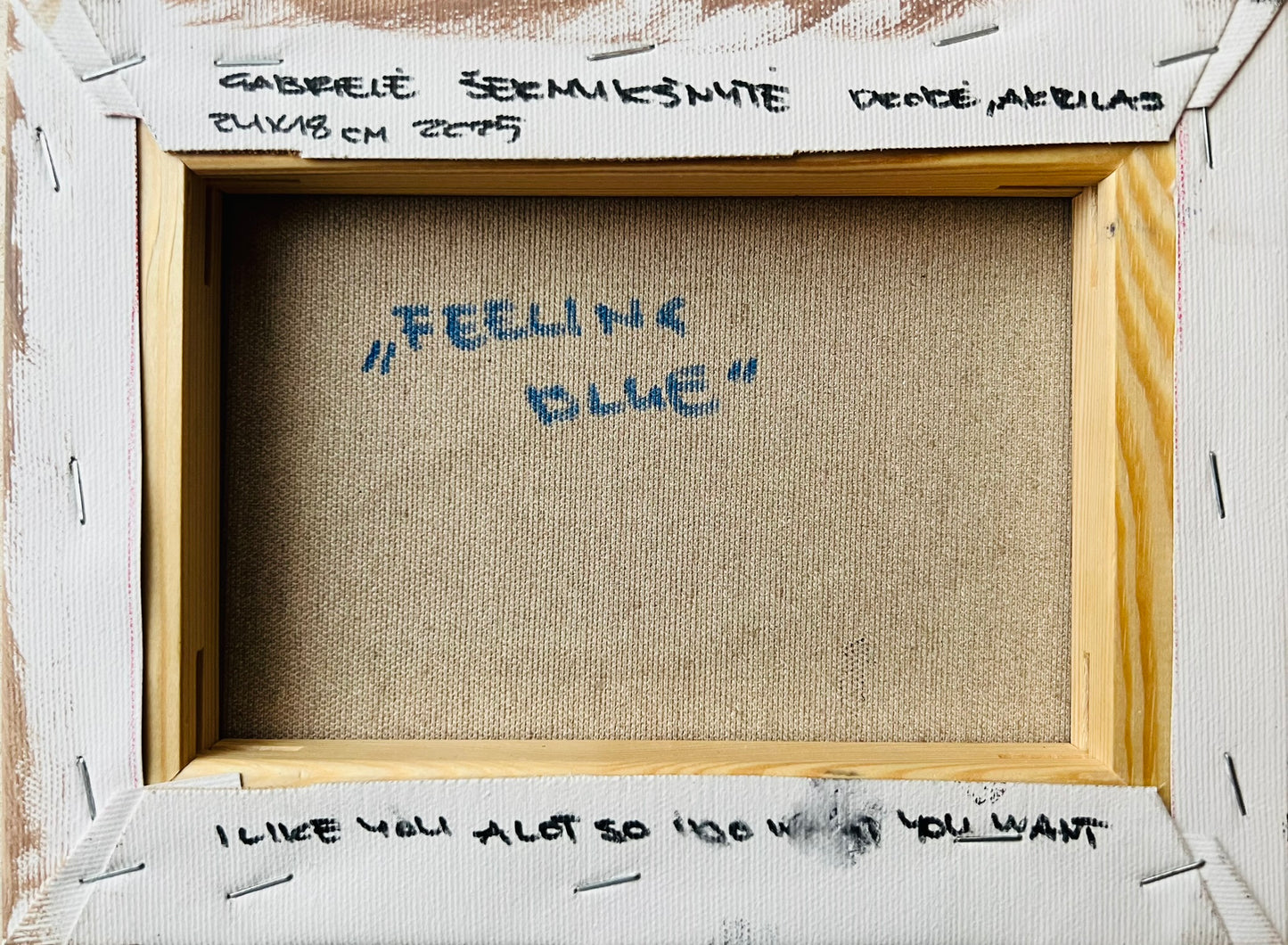 Gabrielė Šermukšnytė | Feeling Blue, 2025 | Acrylic on canvas, 18x24