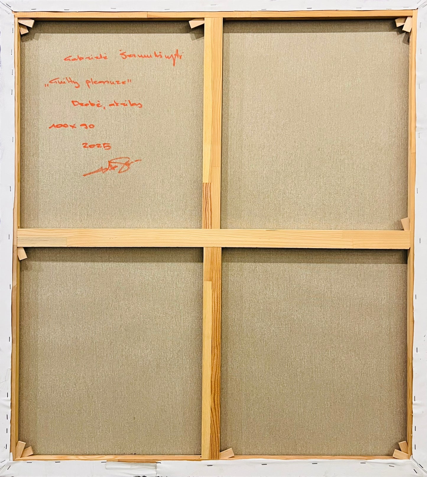 Gabrielė Šermukšnytė | Guilty Pleasure, 2025 | Drobė, akrilas, 100x90