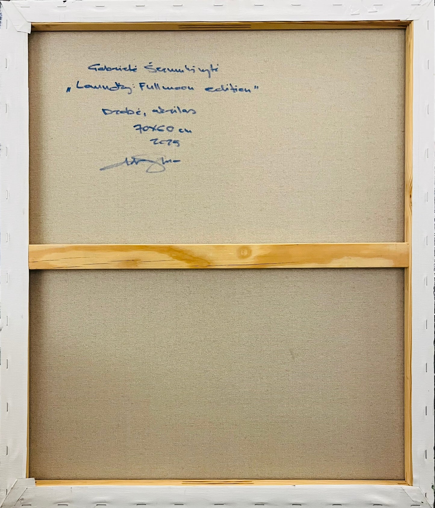 Gabrielė Šermukšnytė | Laundry: Full Moon Edition, 2025 | Acrylic on canvas, 70x60