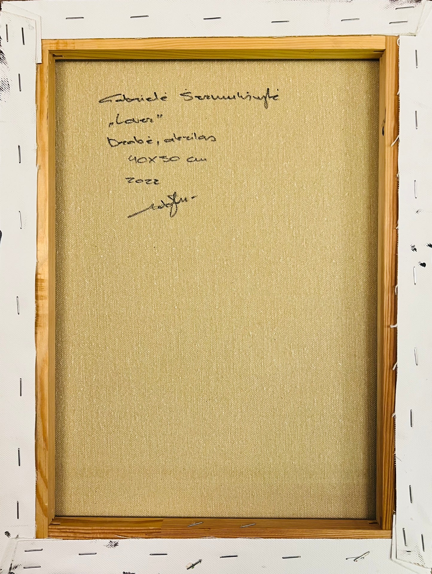 Gabrielė Šermukšnytė | Lover, 2022 | Acrylic on canvas, 40x30