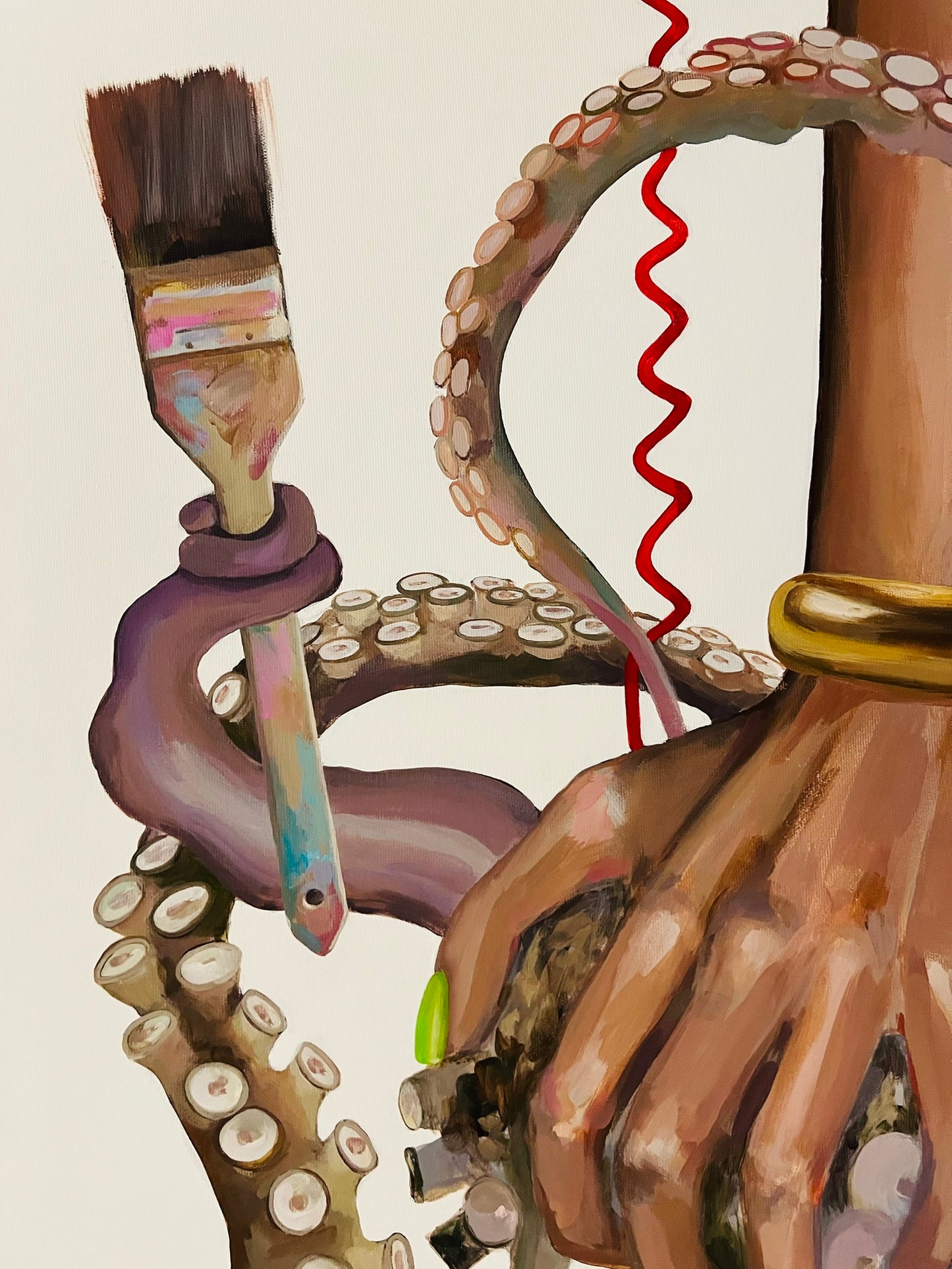 Gabrielė Šermukšnytė | Player, 2025 | Drobė, akrilas, 118x160