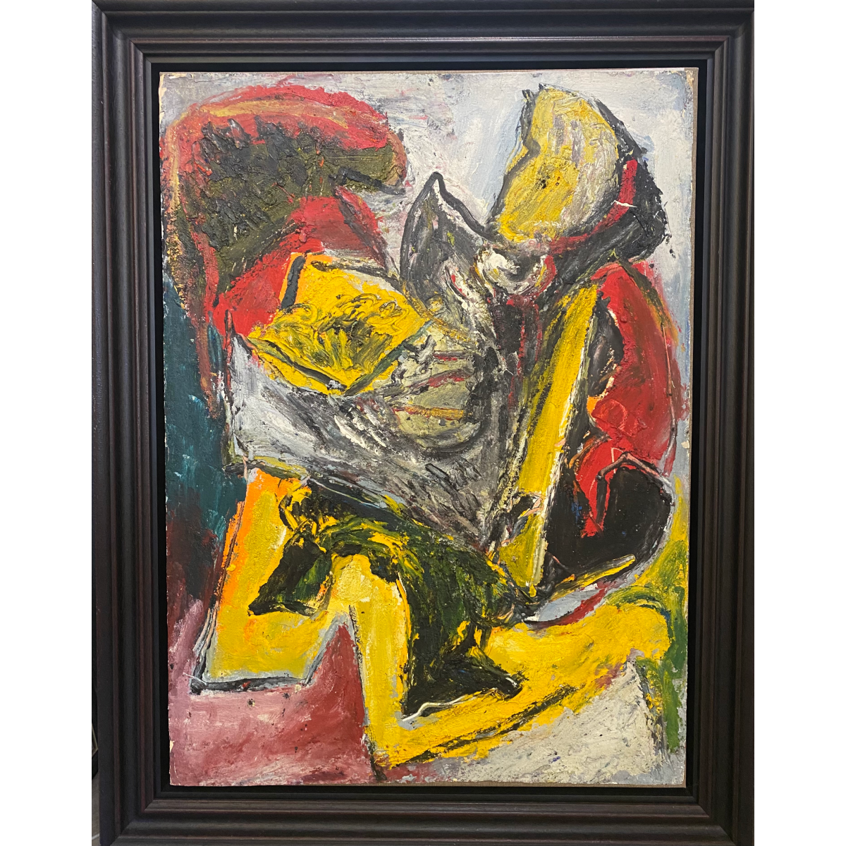 Pranas Gailius | Expression dans un bloc | Aliejus, popierius, drobė, 80x57 (91x70)