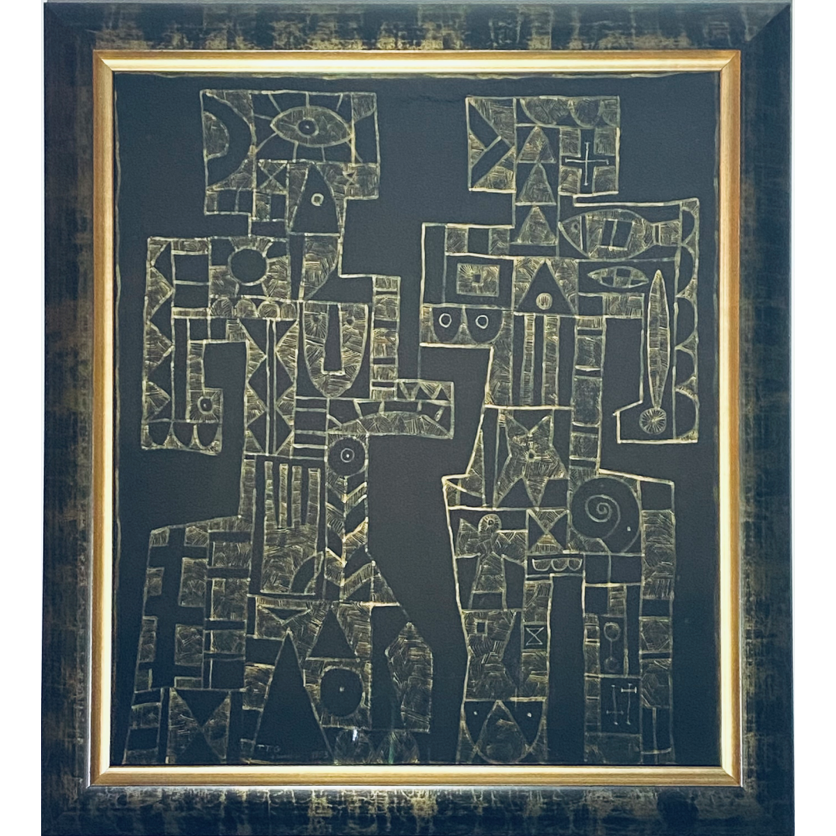 Jose Gurvich | COUPLE, 1953 | Aliejus, acetatas, 99x86 (120x107)