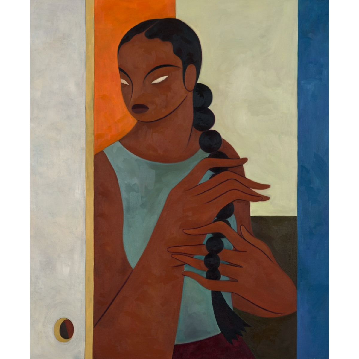 Hilda Palafox (Mexico) | Momento II, 2021 | Oil on canvas, 120x110