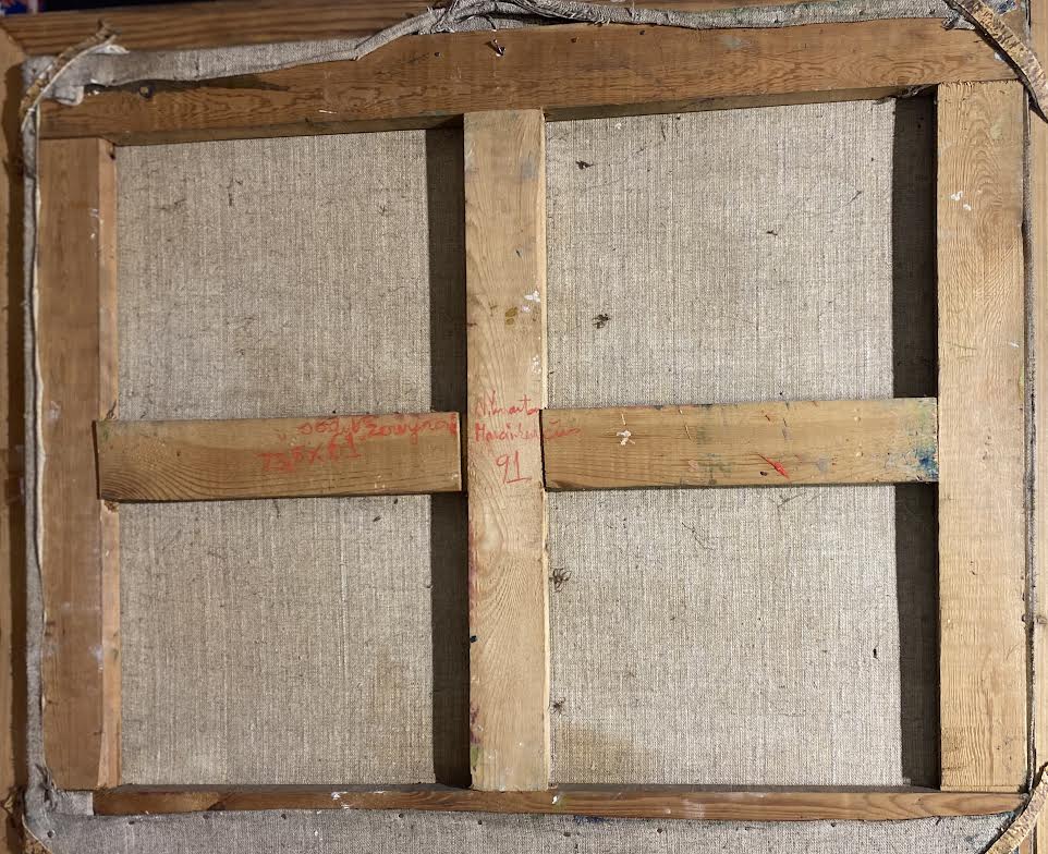 Vilmantas Marcinkevičius | Sodyba Zorvynose, 1991 | Aliejus drobė,61x73.5 (67,5x80)