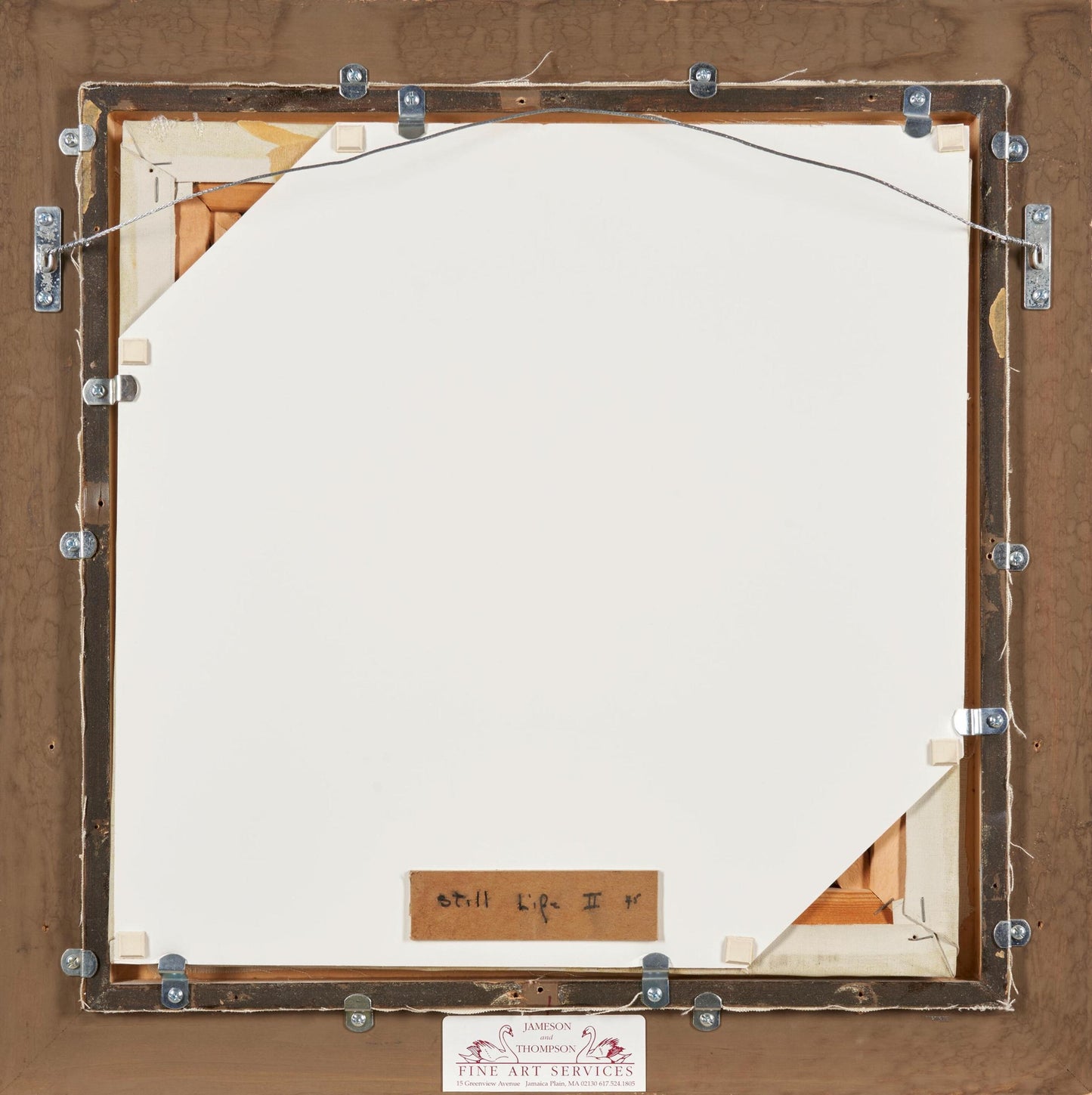 Samuel Bak | REZERVUOTA | Natiurmortas, 1975 | Drobė, aliejus, 40,5x41 (67,5x67,5)