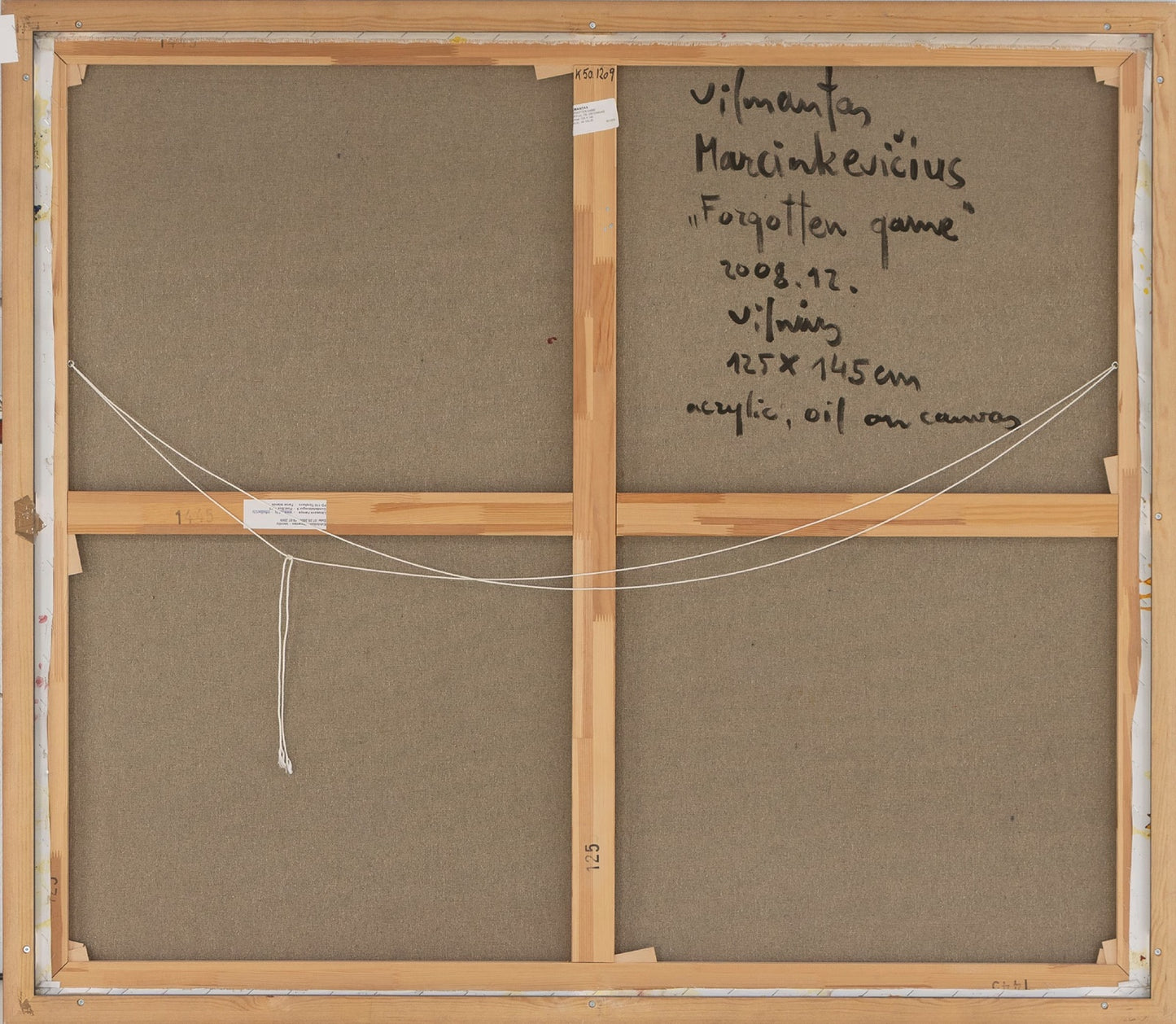 Vilmantas Marcinkevičius | Forgotten Games, 2008 | Oil, acrylic on canvas, 125x145