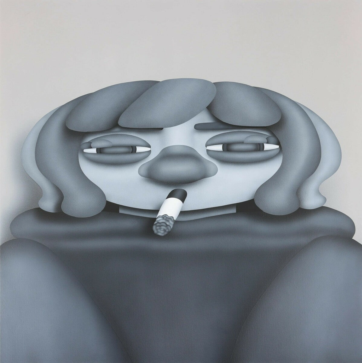 NKSIN (Japan) | Boring Girl, 2021 | Acrylic on canvas, 117x117 (121x121)