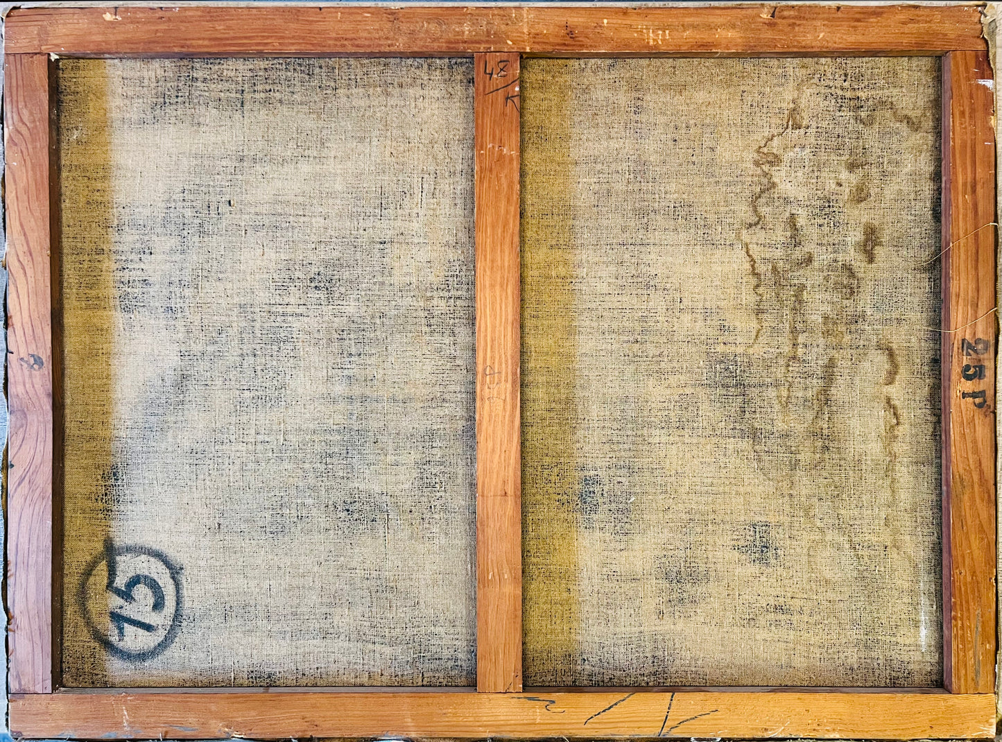 Vytautas Kasiulis | Guitar Player and Dancer, 1951 | Oil on canvas, 60x81