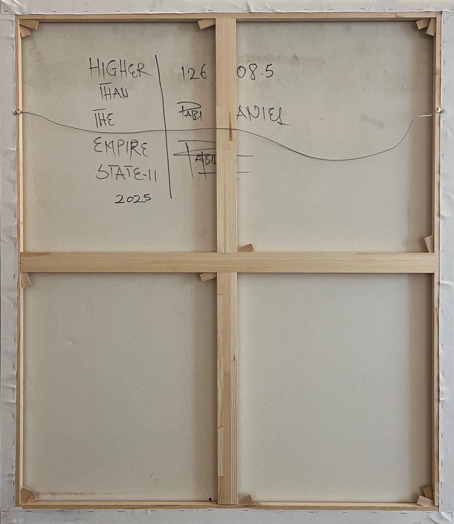 Pabi Daniel | Higher Than the Empire State II, 2025 | Alkrilas, drobė, 126x108.5