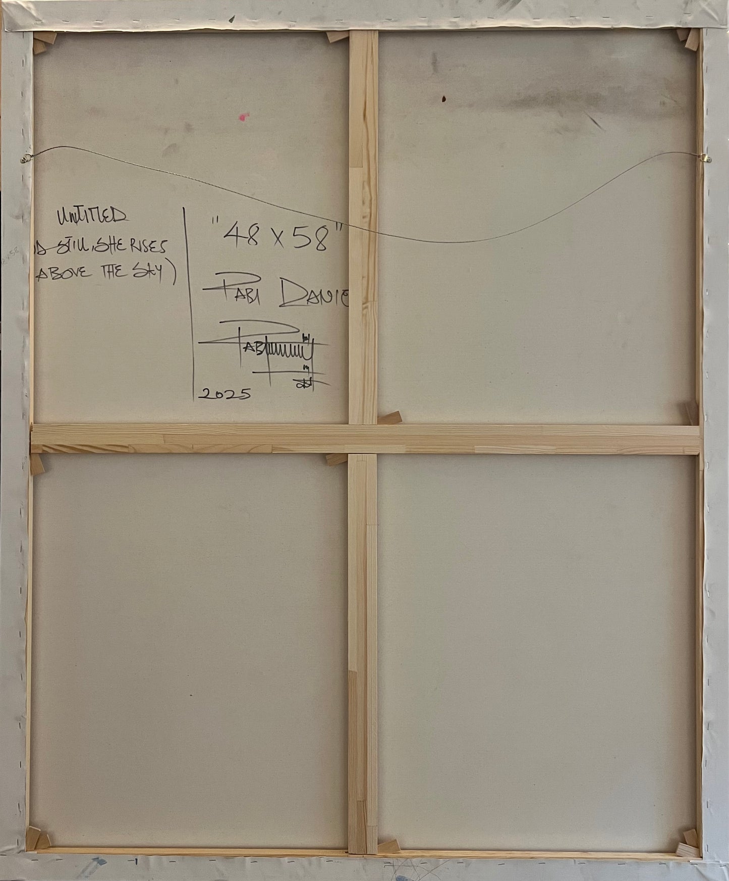 Pabi Daniel | She Holds the Glory of the Goddess, 2025 | Acrylic on canvas, 147x121