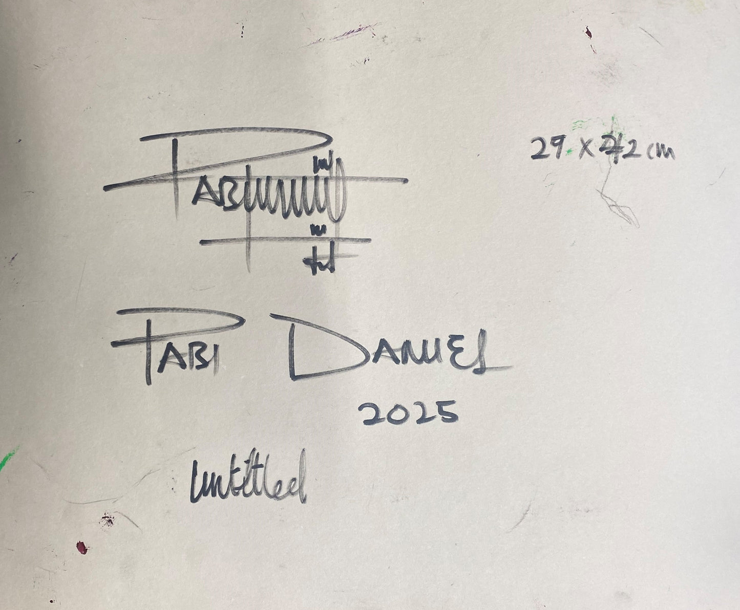 Pabi Daniel | Bring It On II, 2025 | Akrilas, popierius, 42x30 (45x33)