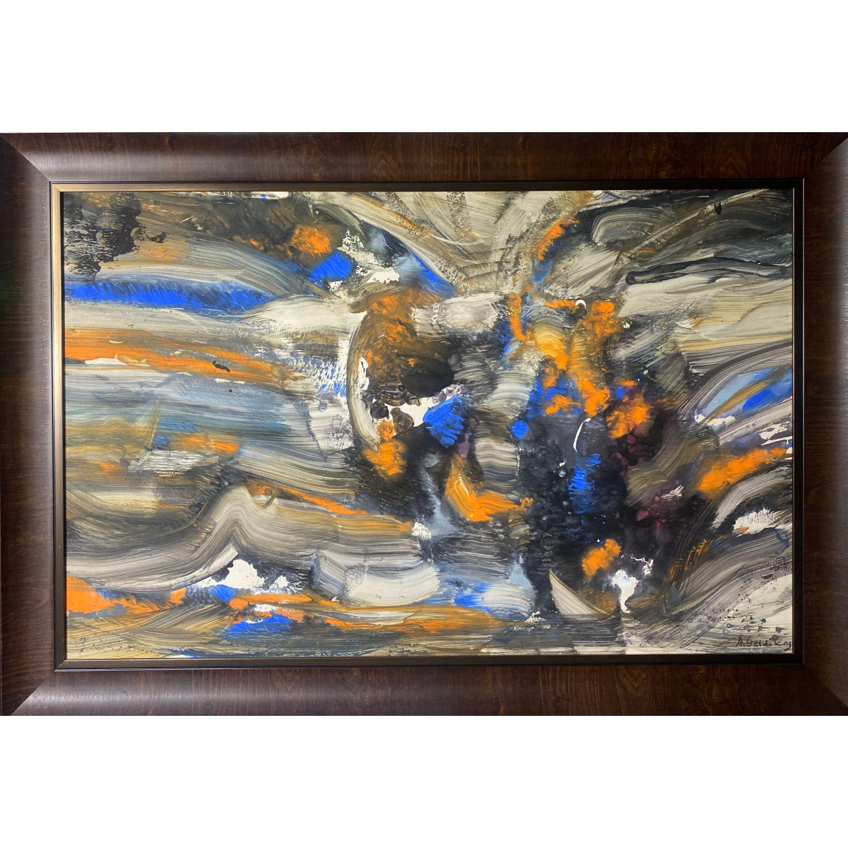 Adomas Galdikas | Abstraction, 1960-1968 | Tempera, cardboard, 71x111 (87x126)