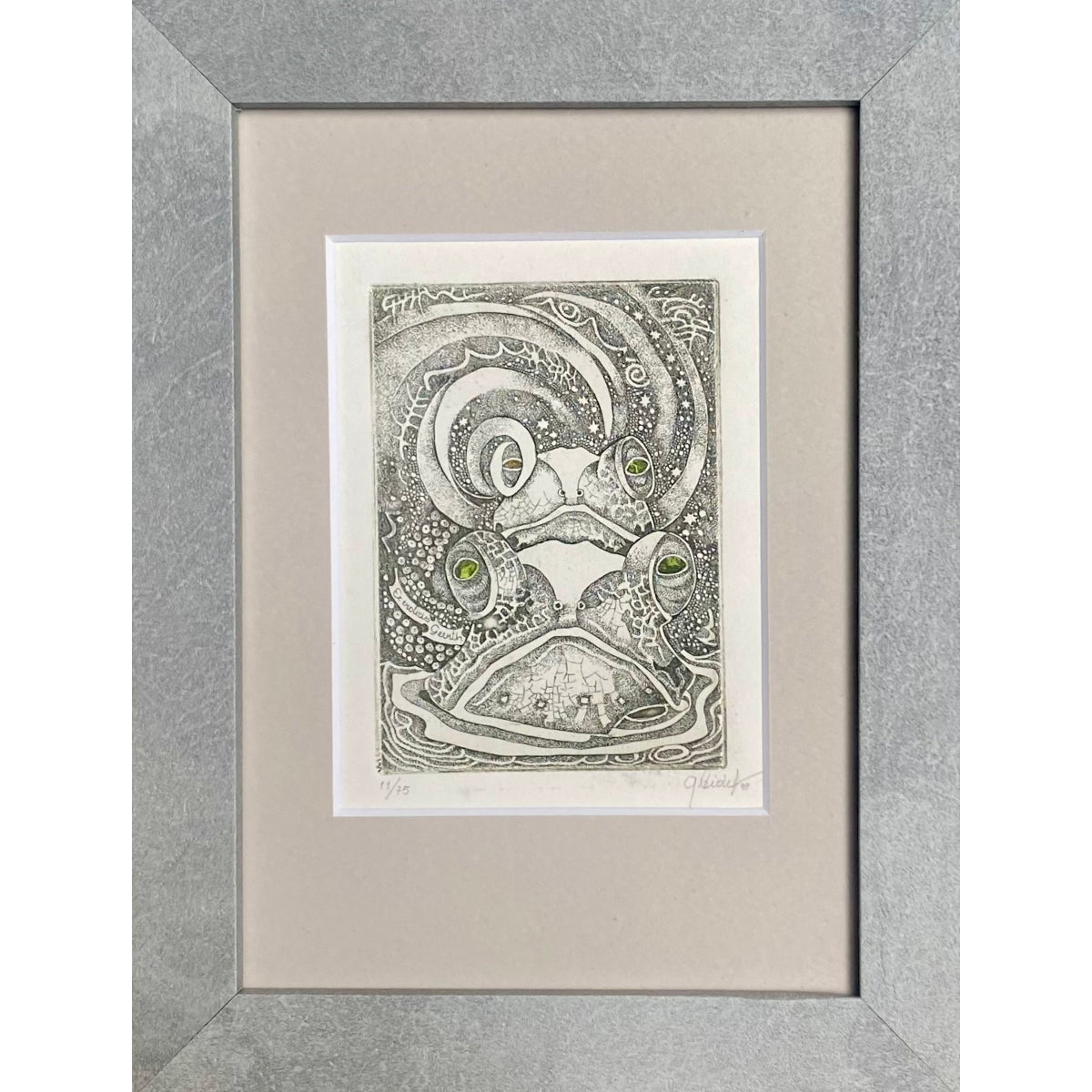 Gražina Didelytė | Ex eroticis Geerth, 1998 | Ofortas, 11/75, 9,5x6,6 (21x16)