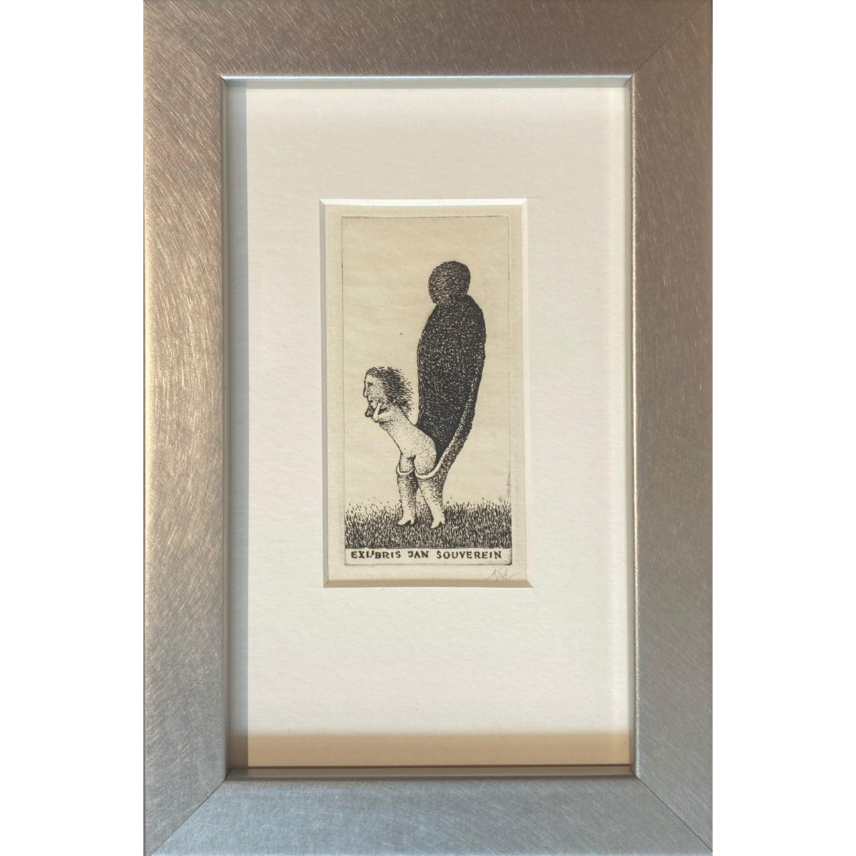 Stasys Eidrigevičius | Ekslibrisas Jan Souverein, 1973 | Ofortas, 8,8x4,3 (21x14)