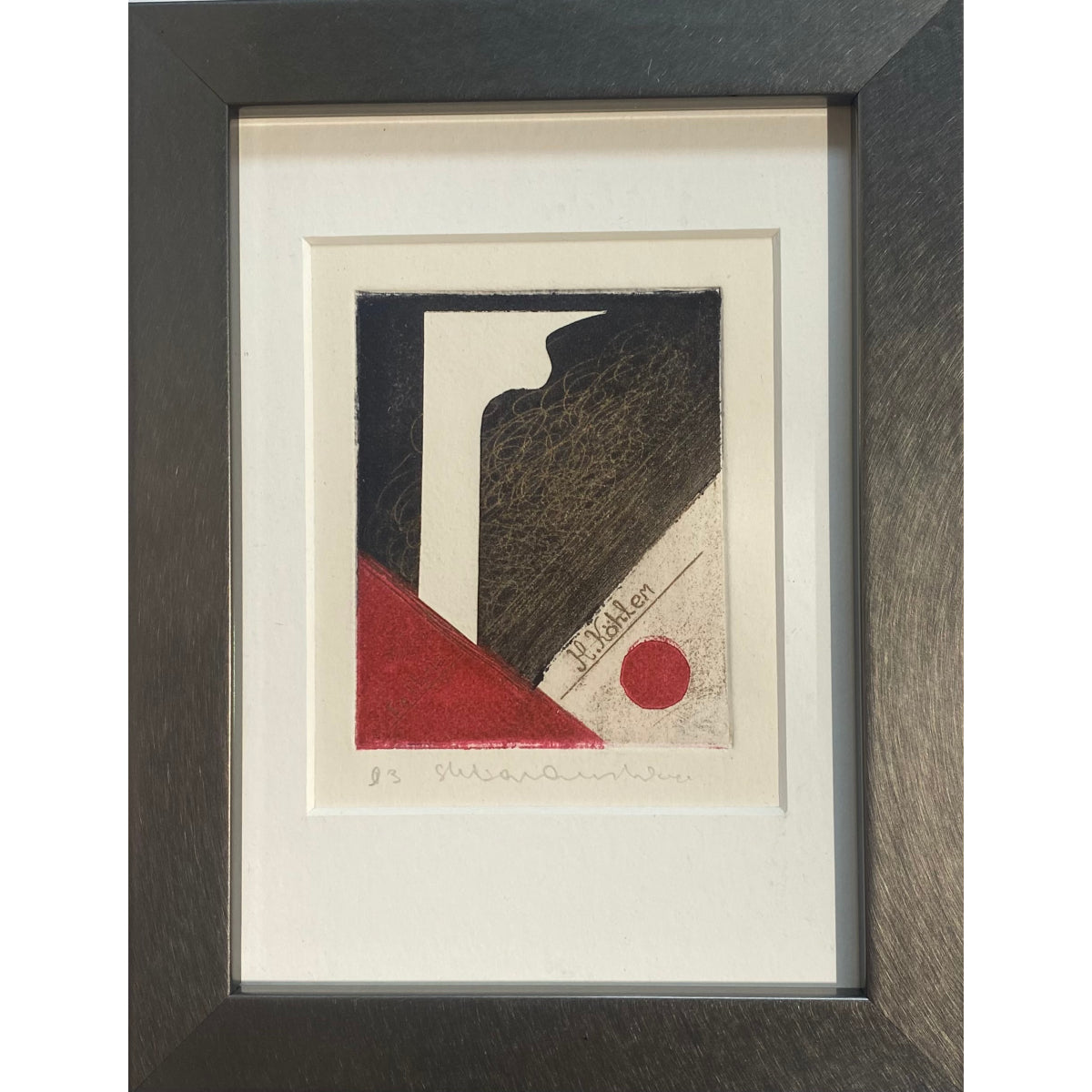 Saulė Kisarauskienė | Ex Libris H. Köhler, 1993 | Etching, 11/17, 9x7,5 (21x16)