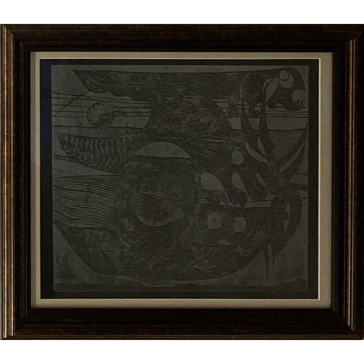 Nijolė Valadkevičiūtė | Preliudija alfai, 1976 | Ofortas, 72/120, 32.5x36 (46x52)