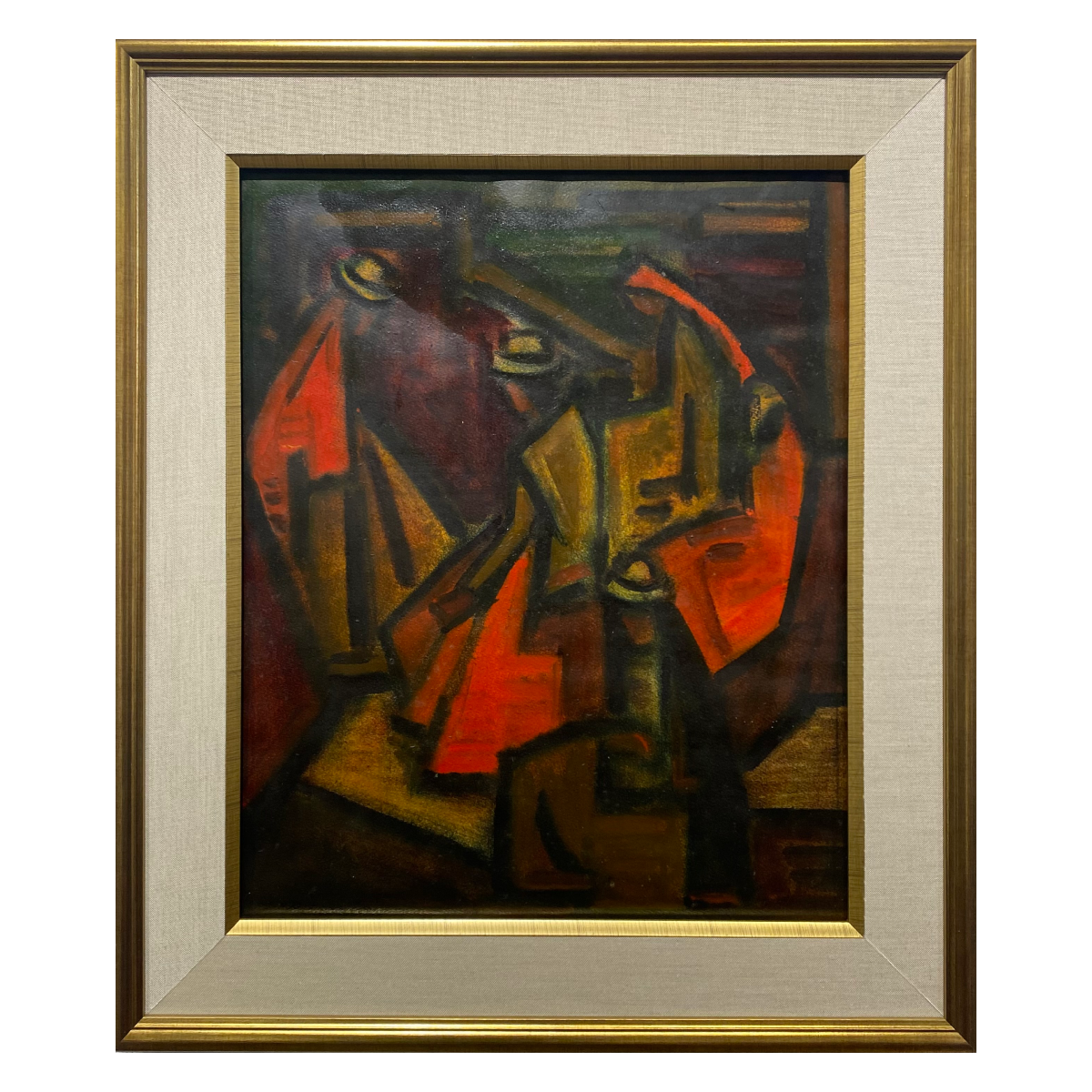 Jonas Rimša | The Red Spirit | Mixed technique, paper, 51x41 (66x56)